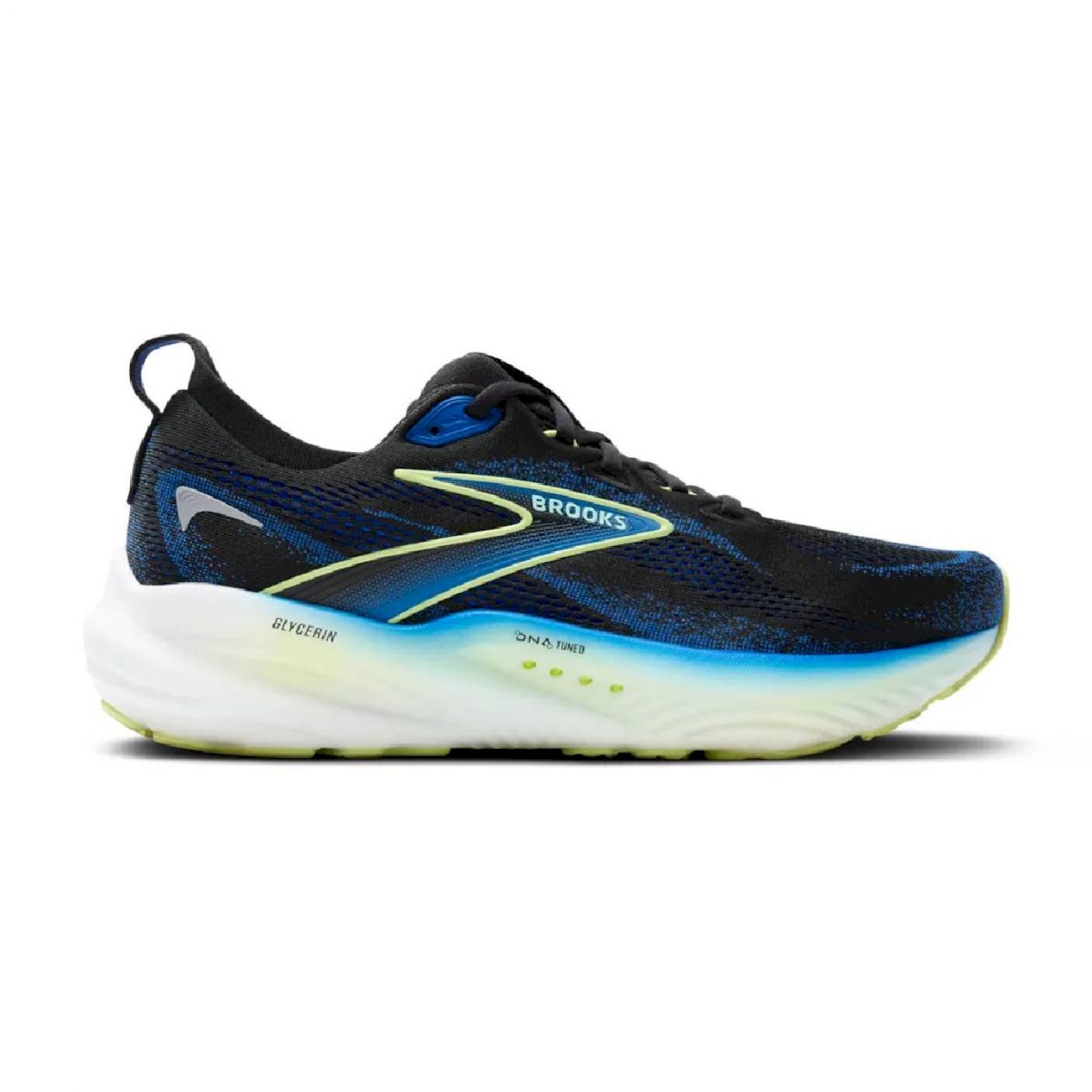 Brooks Glycerin 22 Black/Cobalt/Neo Yellow da Uomo