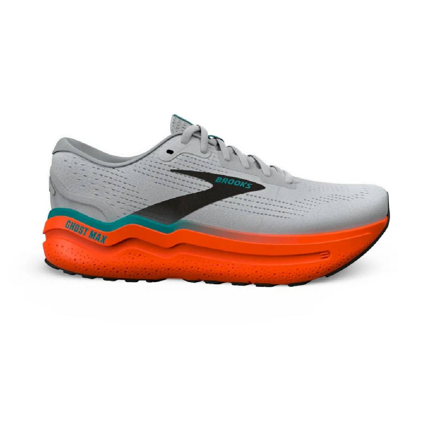 Brooks Ghost Max 2 Oyster Mushroom/Orange/Teal da Uomo