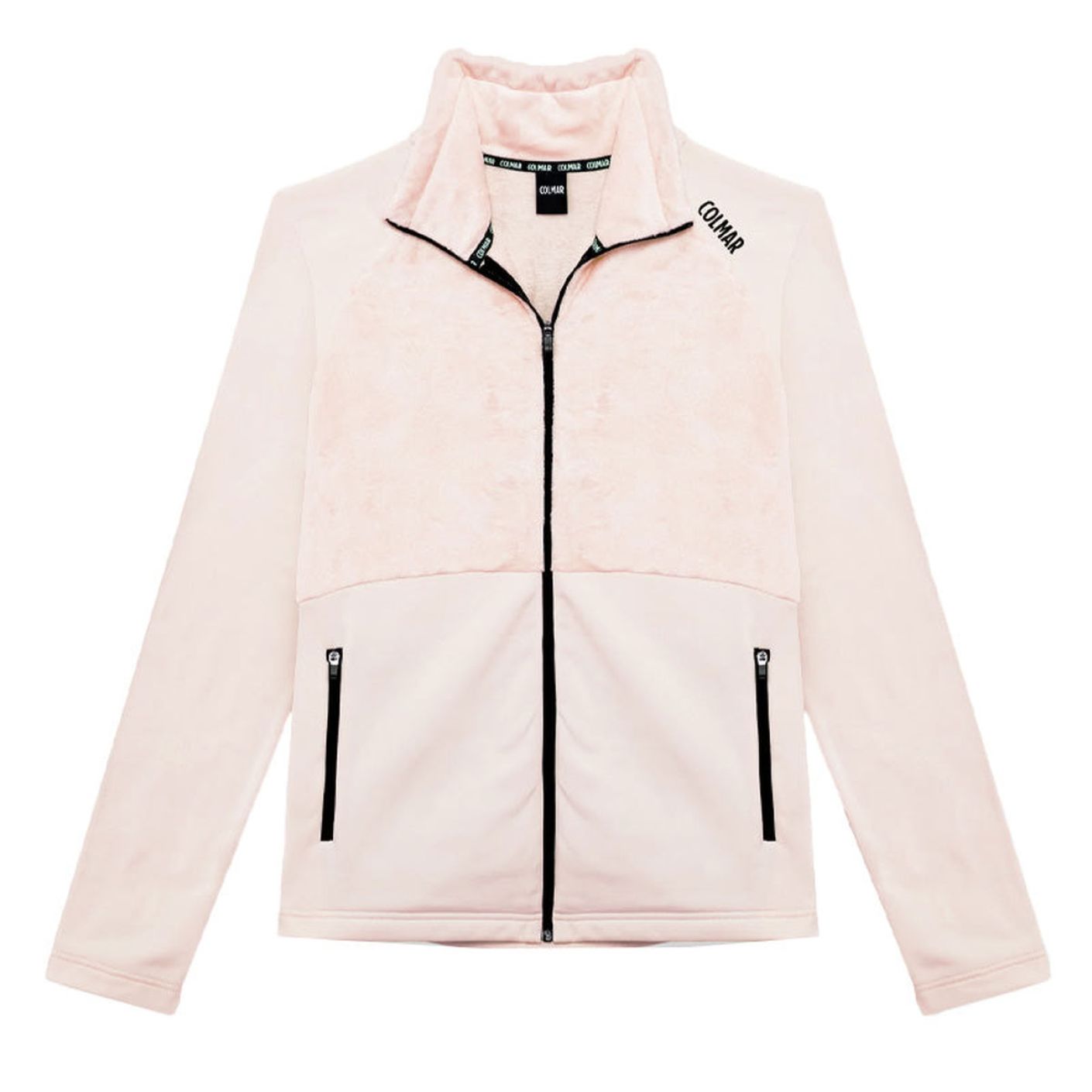 Colmar Maglia Sottogiacca Stretch Full Zip con Inserto Peluche Rosa da Donna
