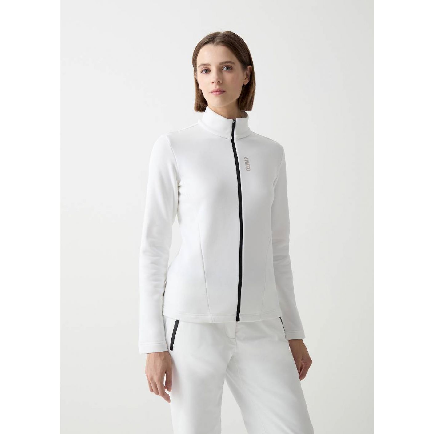 Colmar Maglia Sottogiacca Stretch Full Zip Bianco da Donna