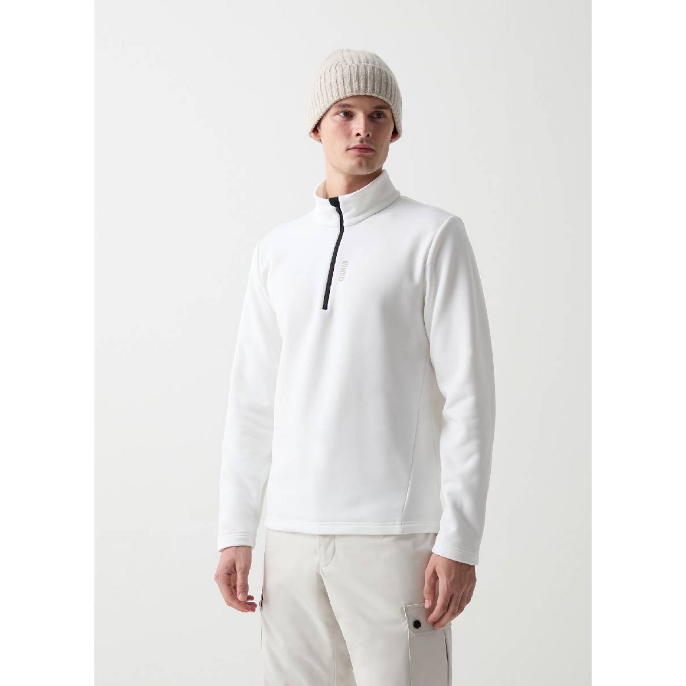 Colmar Maglia Sottogiacca Stretch Mezza Zip Bianco da Uomo