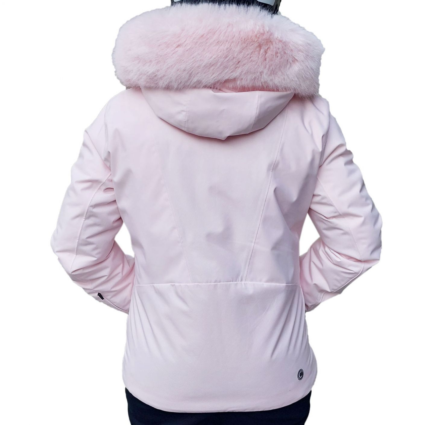 Colmar Giaccha Sci Donna Sapporo Rosa con Pelliccia Eco