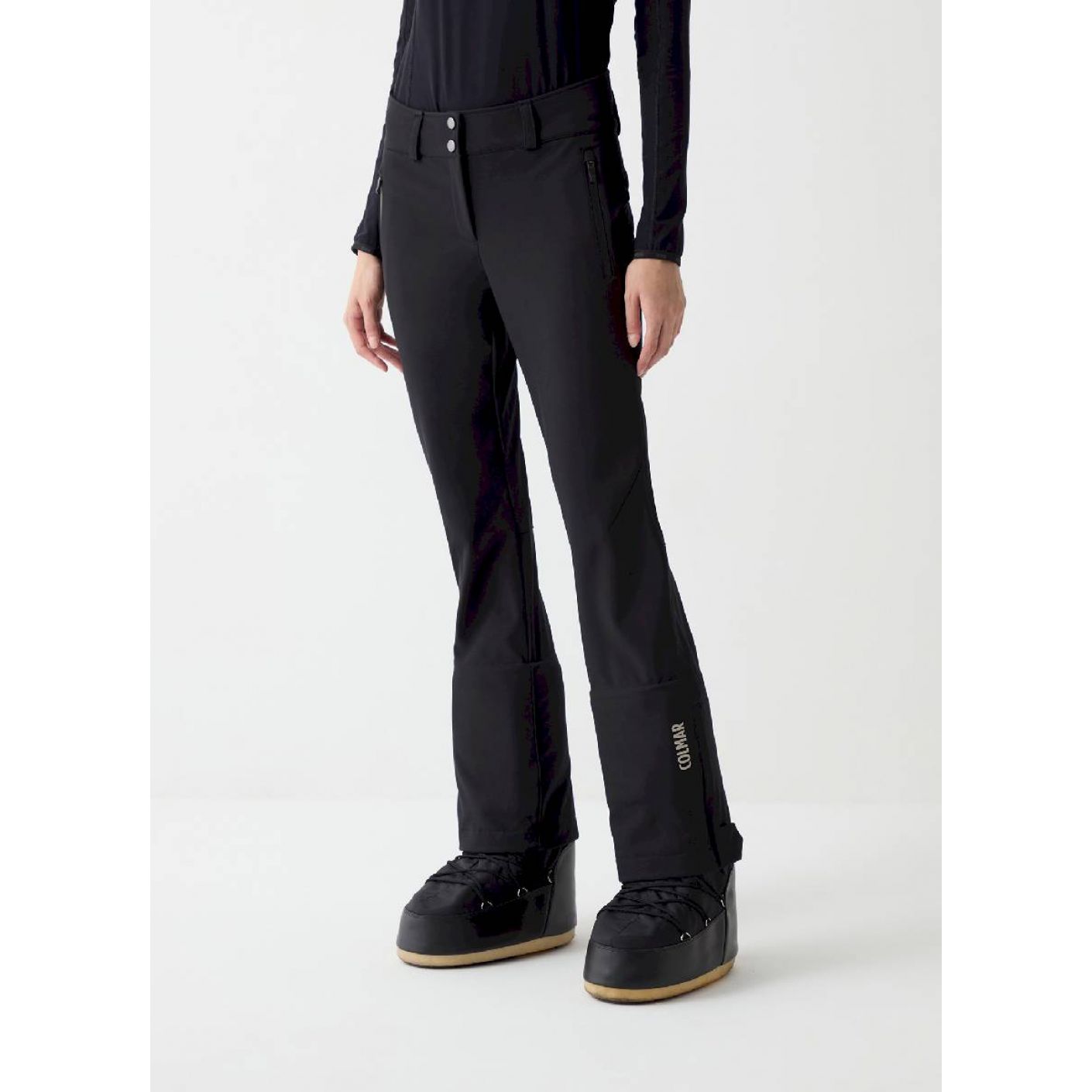 Colmar Pantaloni Sci in Softshell Neri da Donna