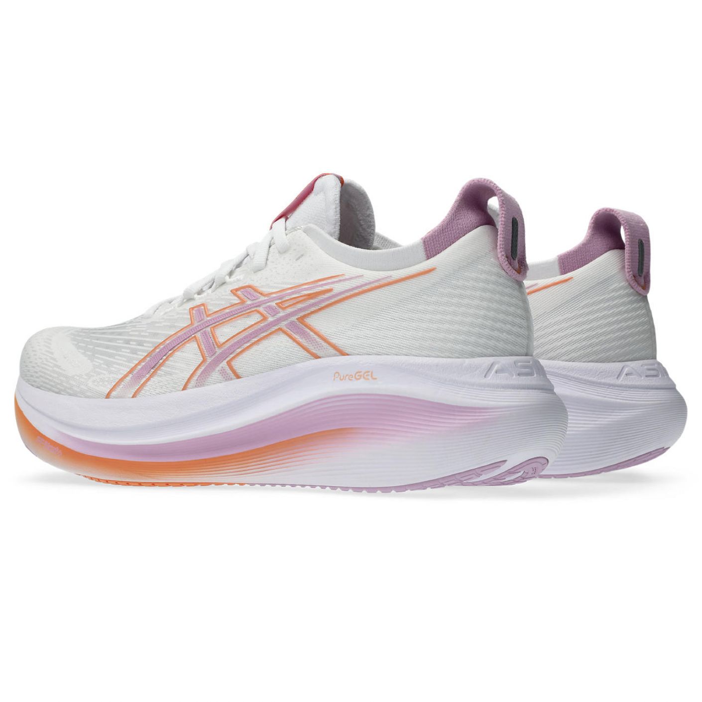 Asics Gel-Nimbus 27 White/Light Ube Da Donna