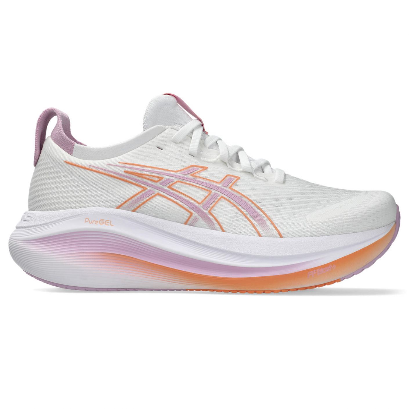 Asics Gel-Nimbus 27 White/Light Ube Da Donna