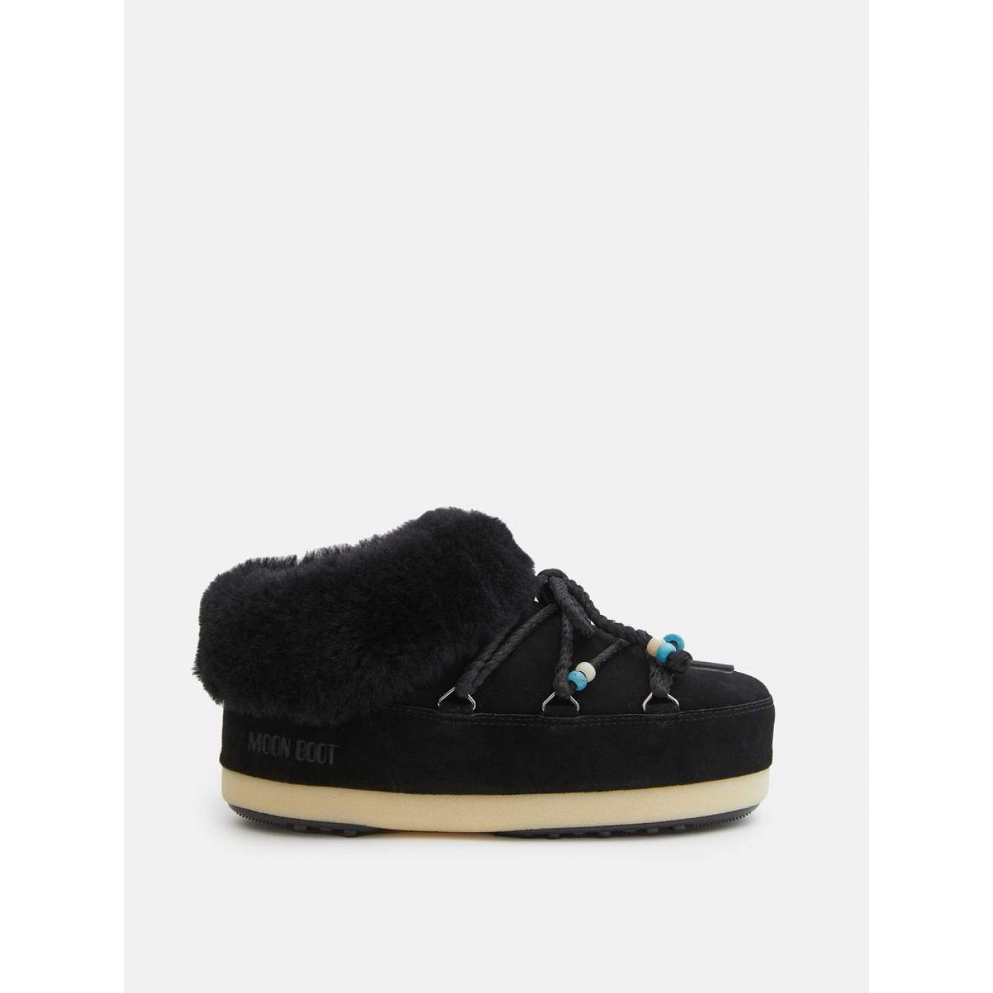 Moon Boot Evx Mule Suede Beads Dark Black da Donna