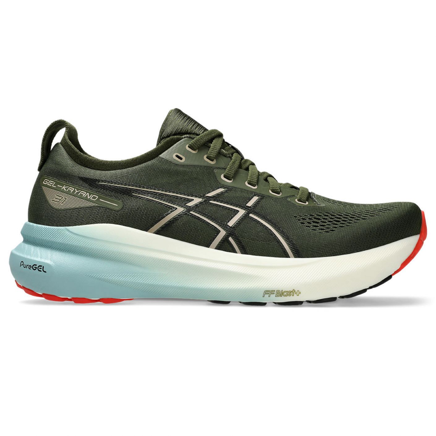 Asics Gel Kayano 31 Smog Green/Black da Uomo