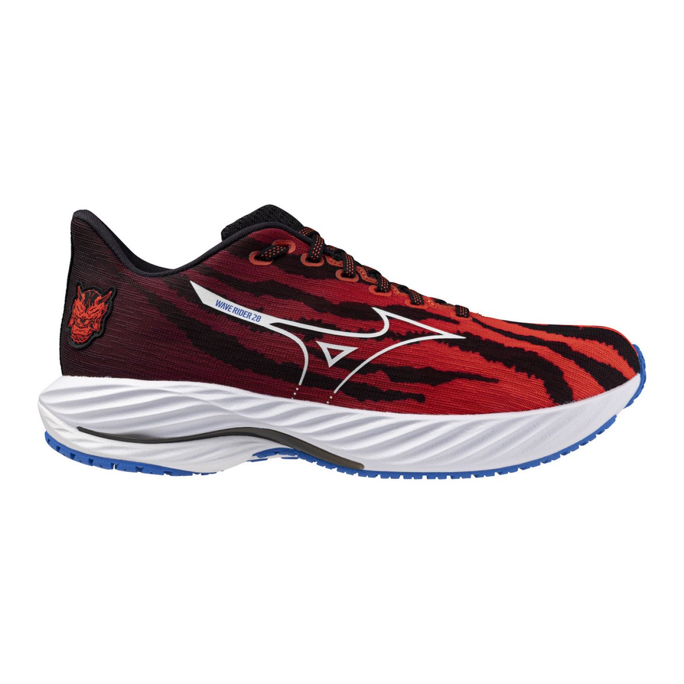 Mizuno Wave Rider 28 Ignition Red/White/Baseball Blue da Uomo