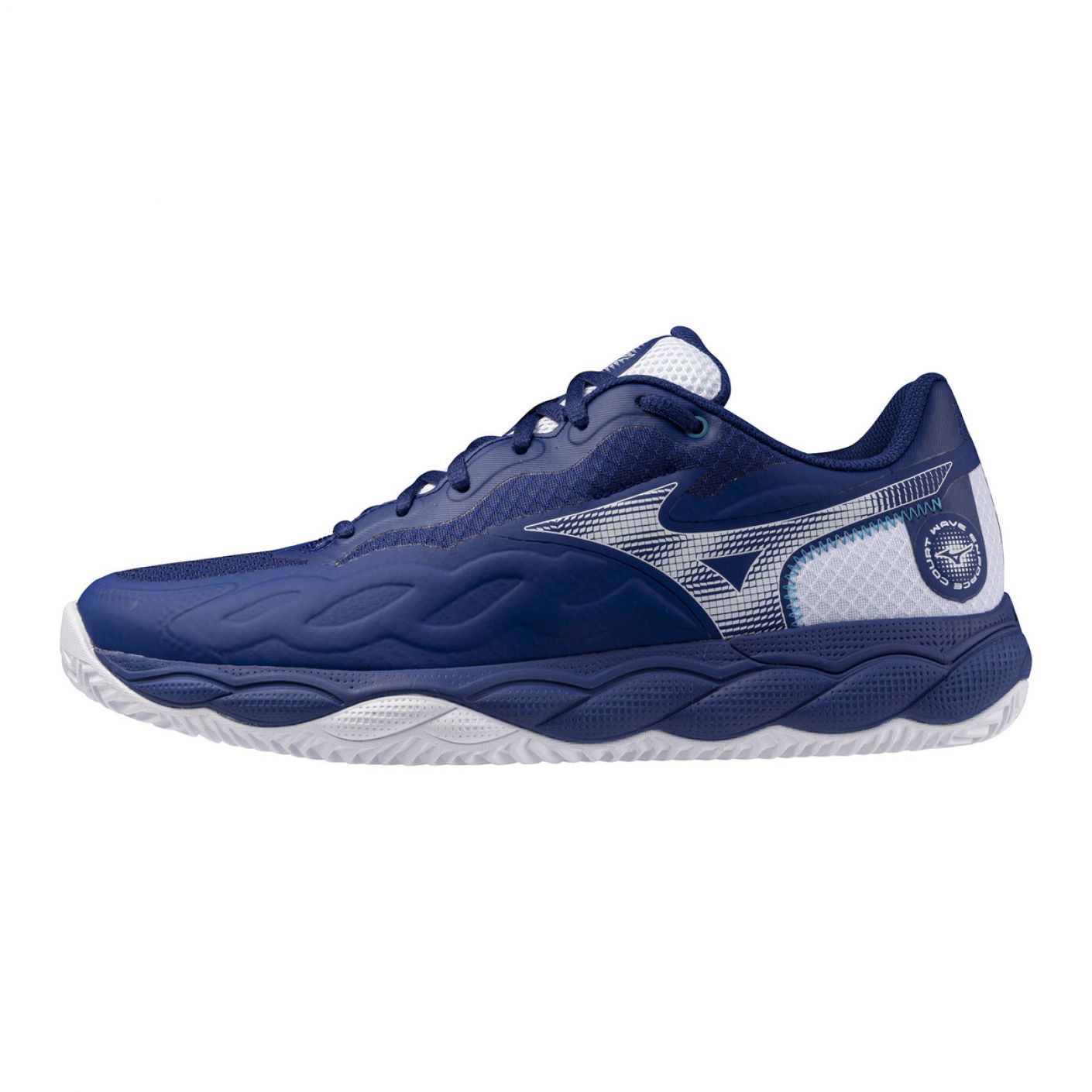 Mizuno Wave Enforce Court Clay Bellwether Blue/White/Fjord Blue for Men
