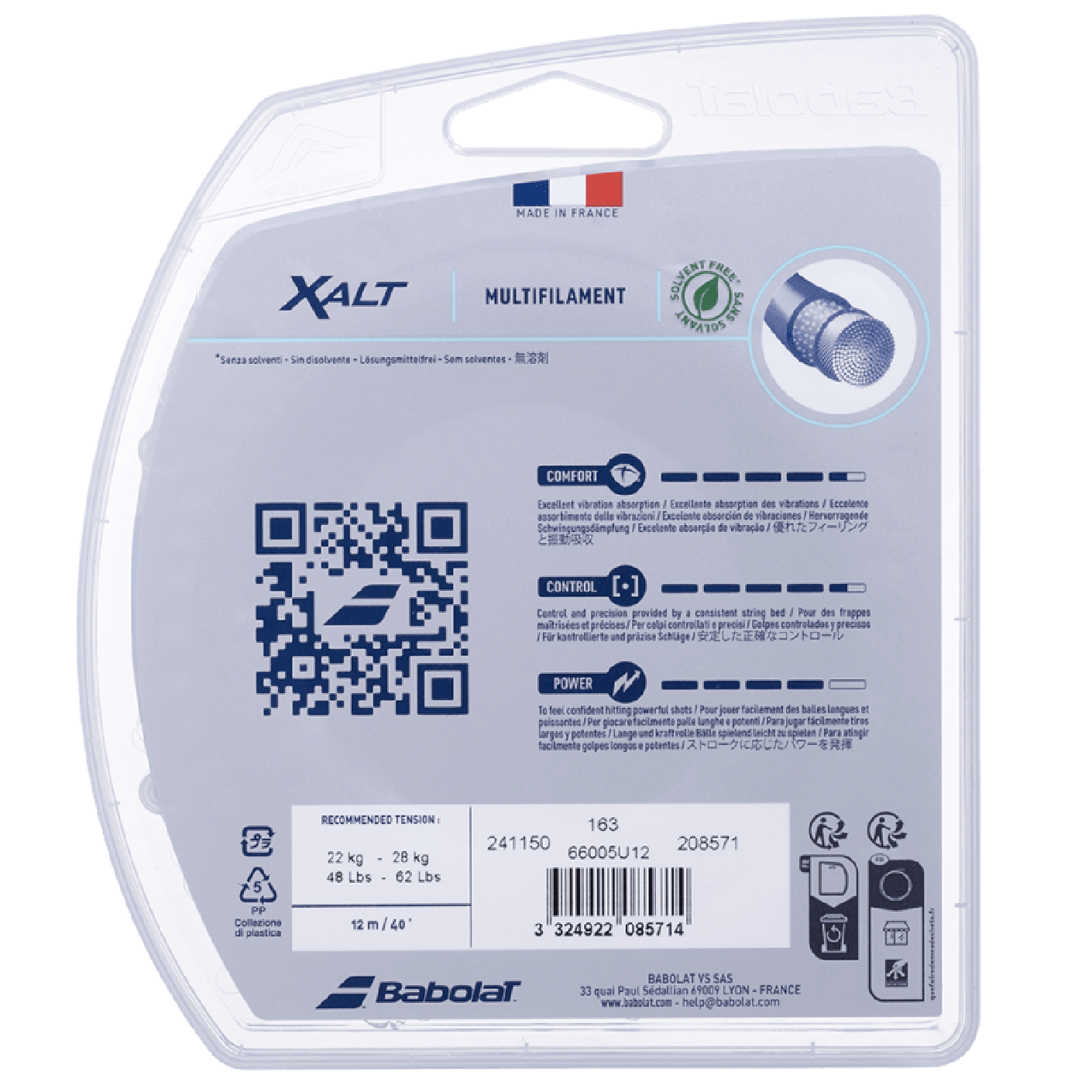 Babolat Xalt 12m Saite Natur