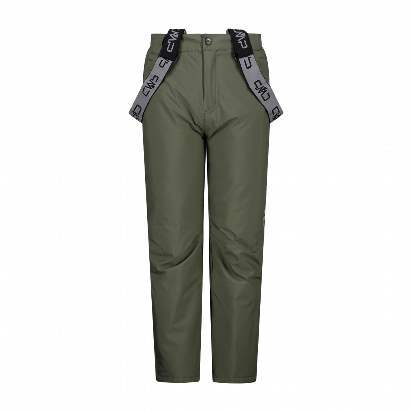 CMP Clima Protect Ski-Latzhose aus olivgrünem Twill