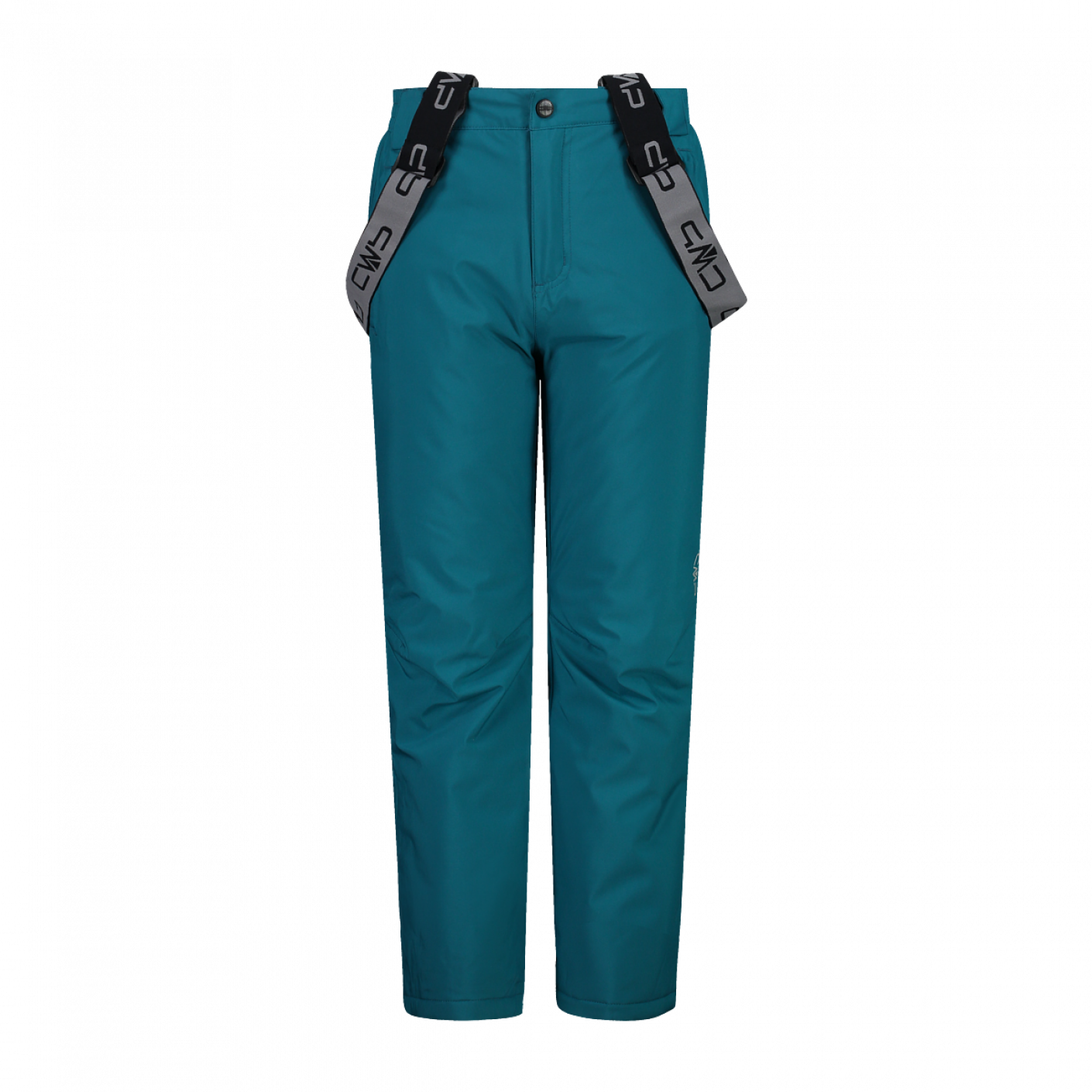 CMP Clima Protect Ski-Latzhose aus blaugrünem Twill