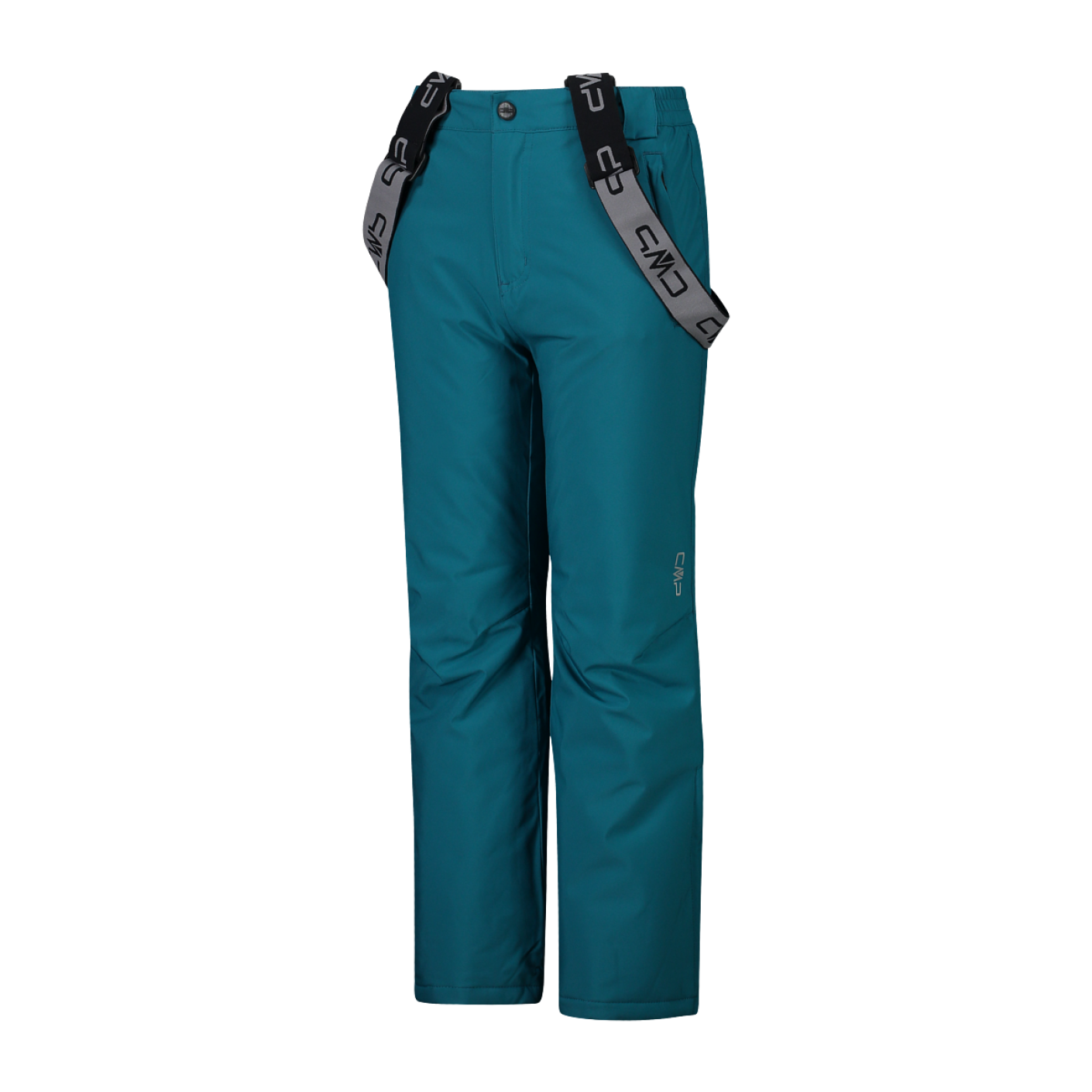 CMP Clima Protect Ski-Latzhose aus blaugrünem Twill