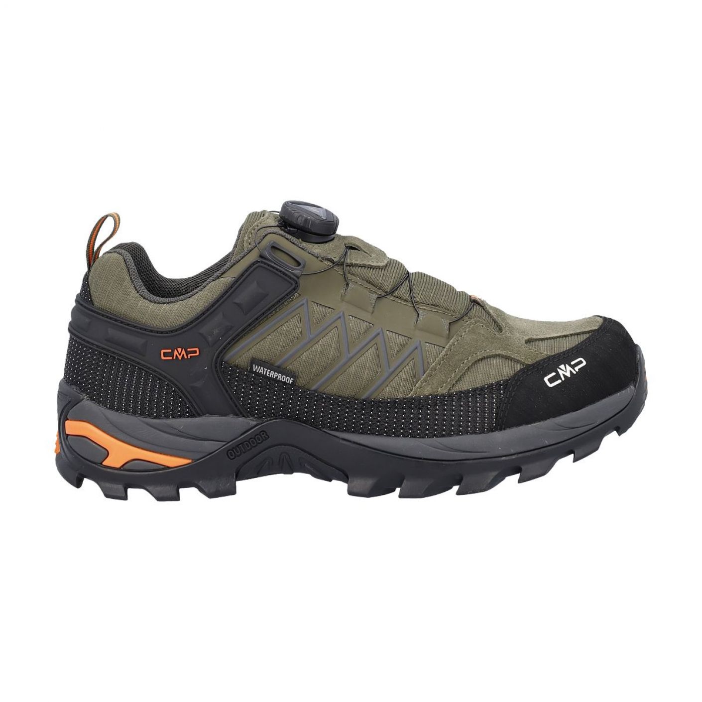 CMP Rigel Low FITGO Trekking WP Olive/Flame da Uomo