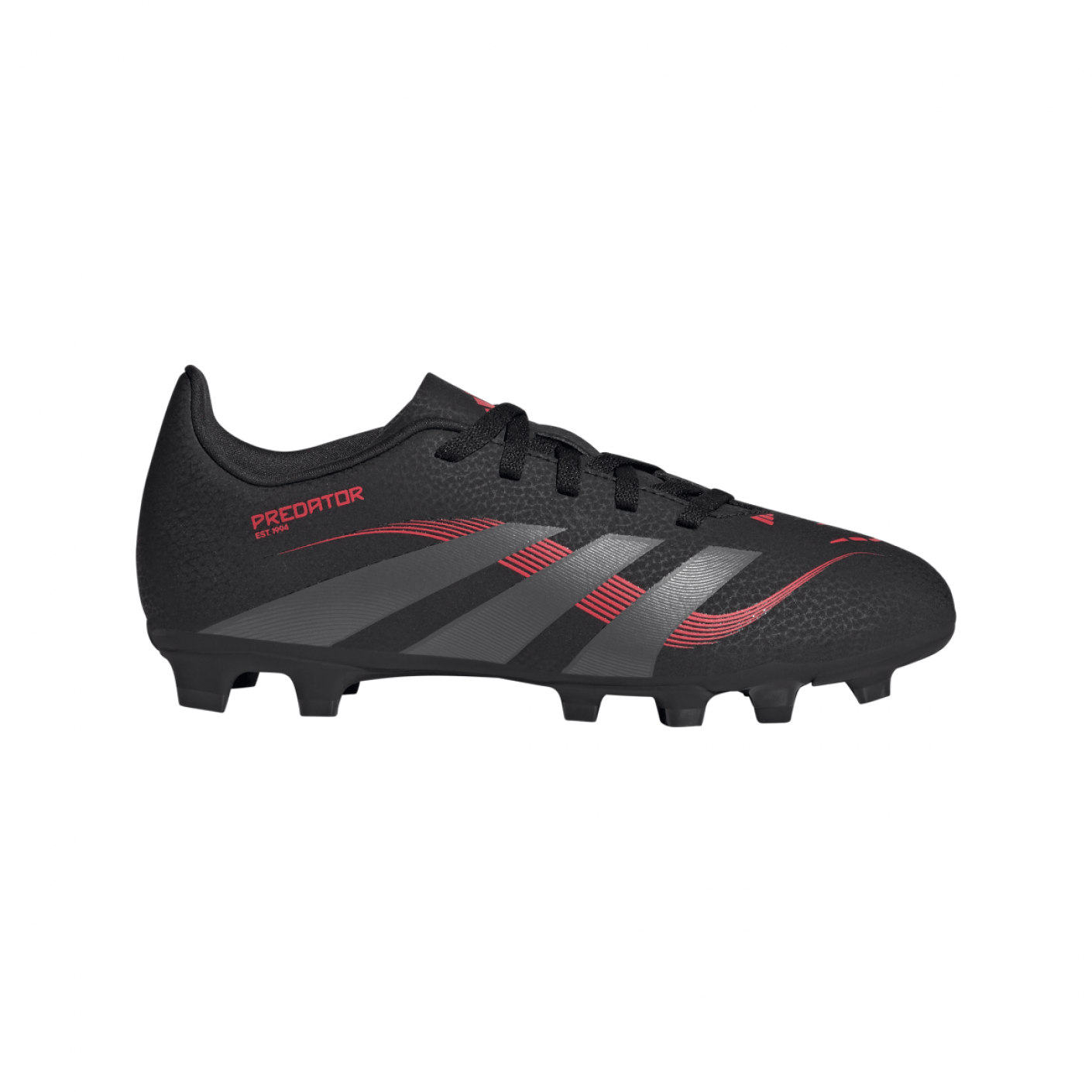 Adidas Predator Club Fg/Mg J Core Black/Grey Four/Lucid Red