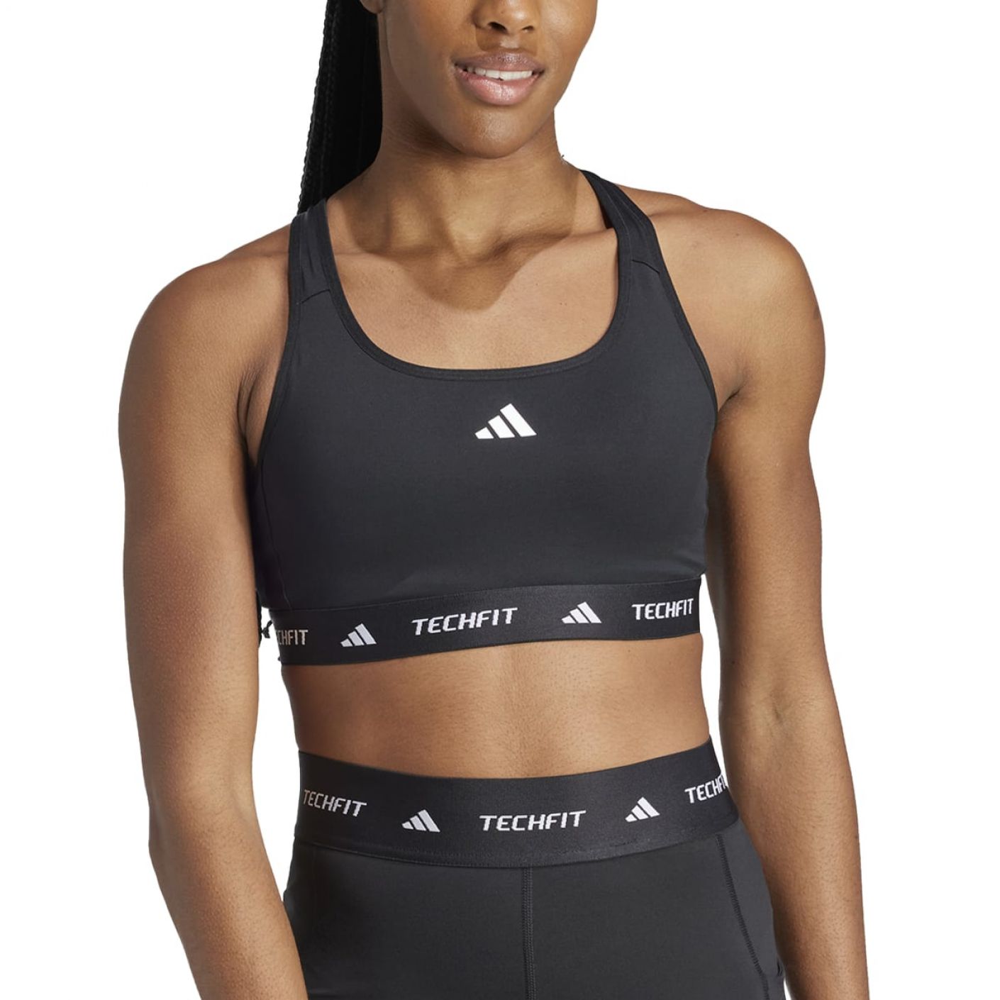 Adidas Reggiseno sportivo TECHFIT Nero da Donna