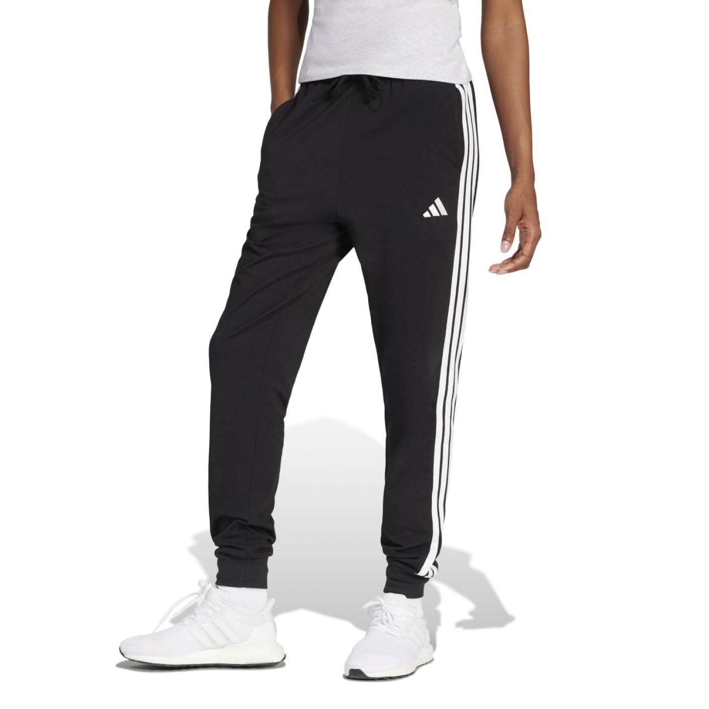 Adidas Essentials 3-Streifen Joggerhose Schwarz für Damen