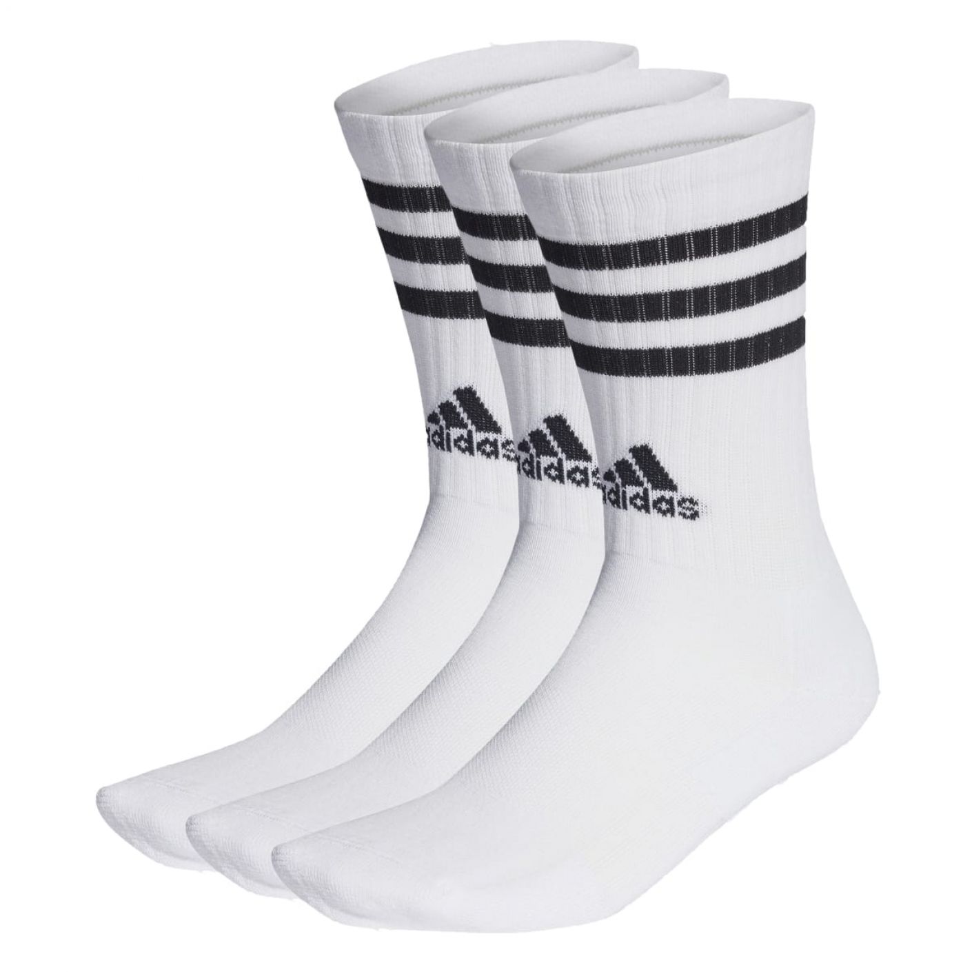 Adidas Calze 3Stripe Cushioned 3Paia White/Black