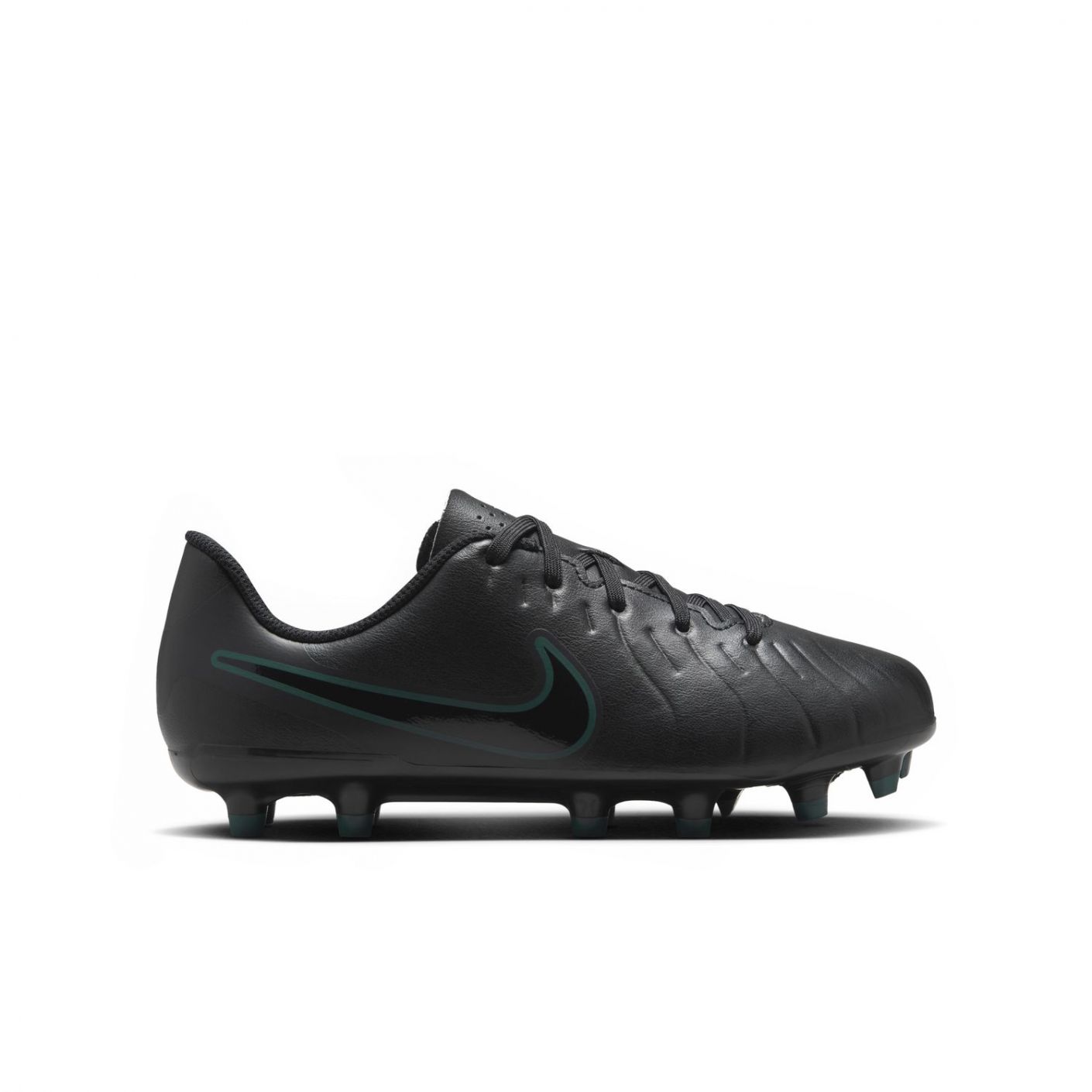 Nike Jr. Tiempo Legend 10 Club FG/MG Schwarz/Schwarz-Deep Jungle