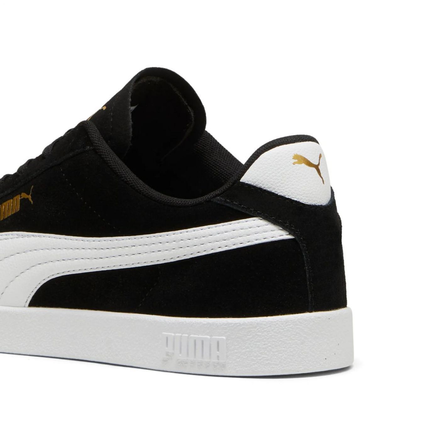 Puma Club II Black/White/Gold da Uomo