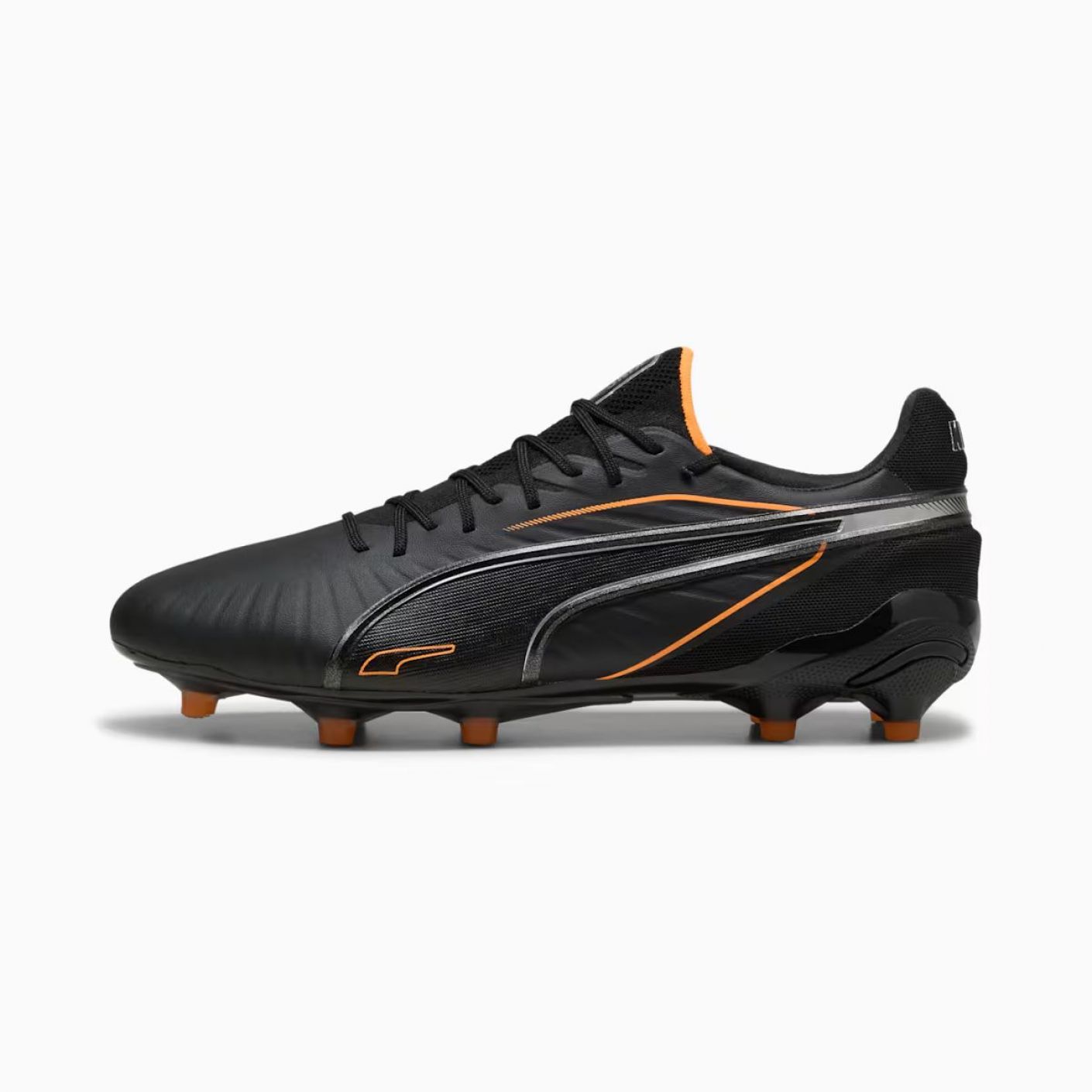 Puma King Ultimate FG/AG Black/Heat Fire/Silver da Uomo