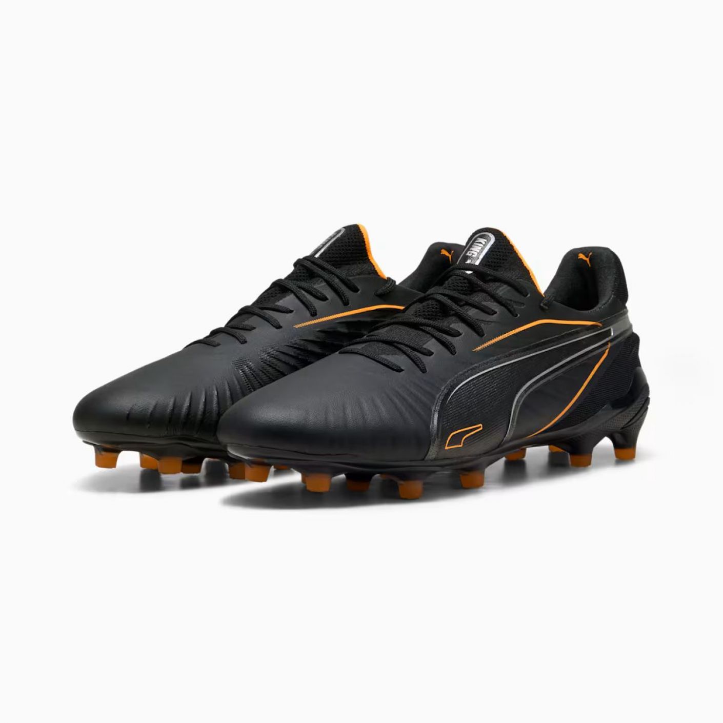 Puma King Ultimate FG/AG Black/Heat Fire/Silver da Uomo