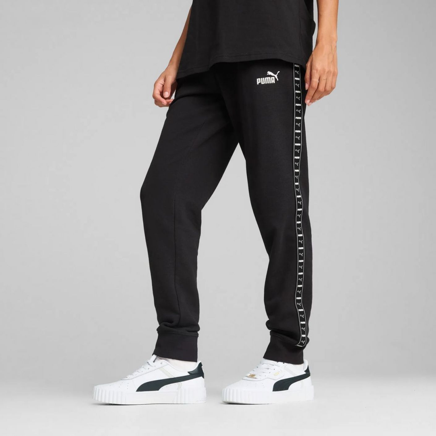 Puma Pantalone tuta Ess Tape Nero da Donna