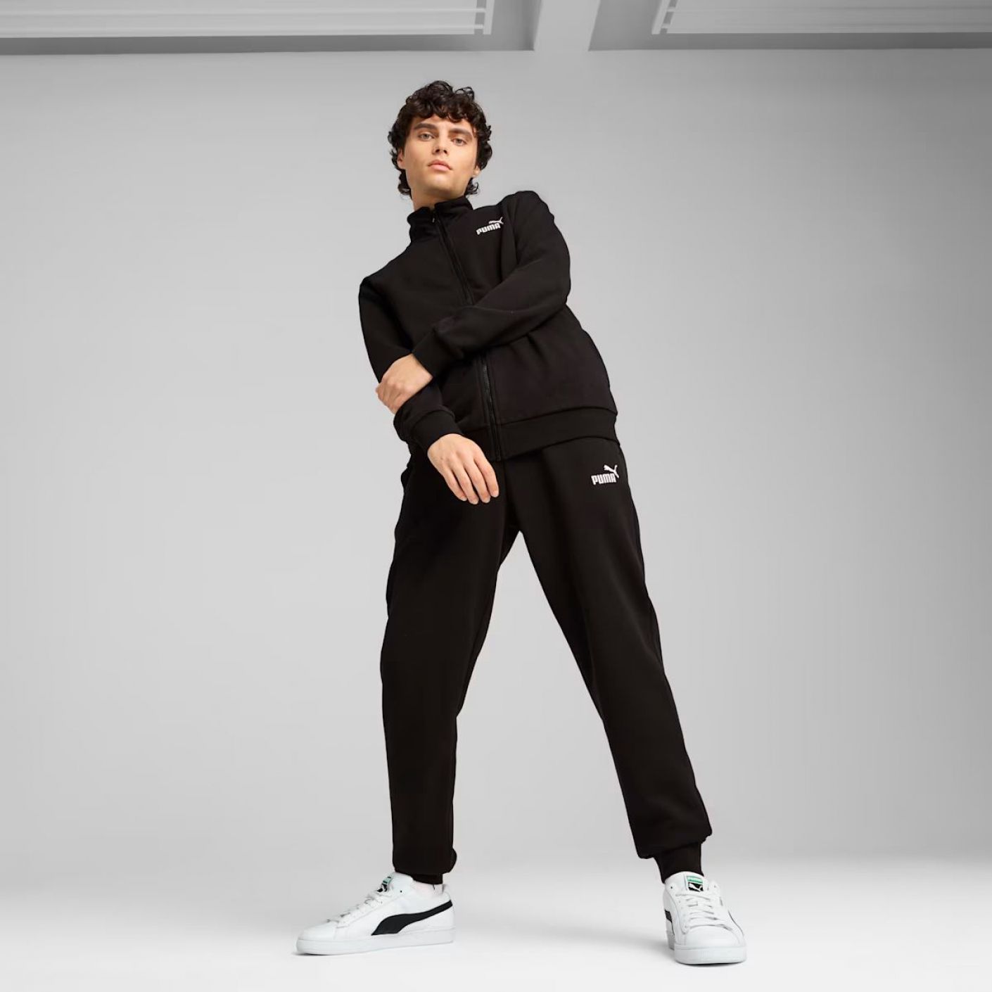 Puma Tuta Essentials Nera da Uomo