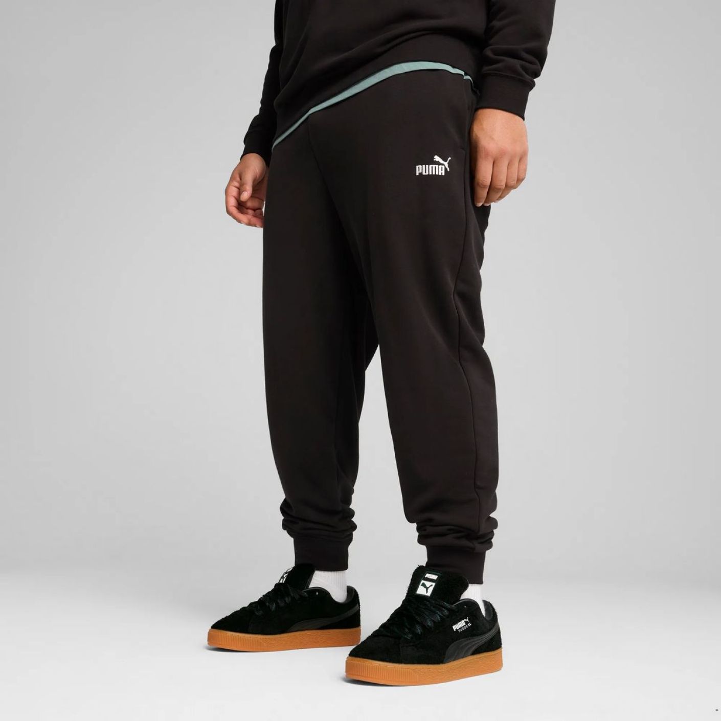 Puma Pantaloni Ess N.1 Logo Black da Uomo
