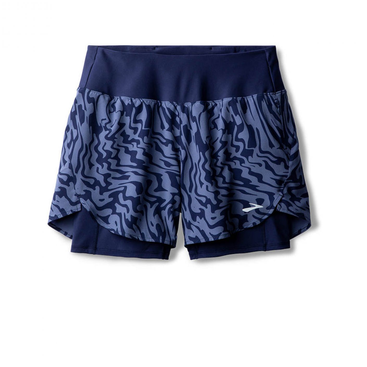Brooks Short 2.0 Chaser 5 Damen Bedruckt Blau