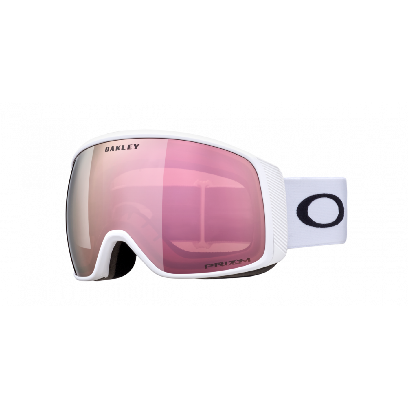 Oakley Flight Tracker L Goggle Prizm Rose Gold Iridium Linse, mattweißes Kopfband