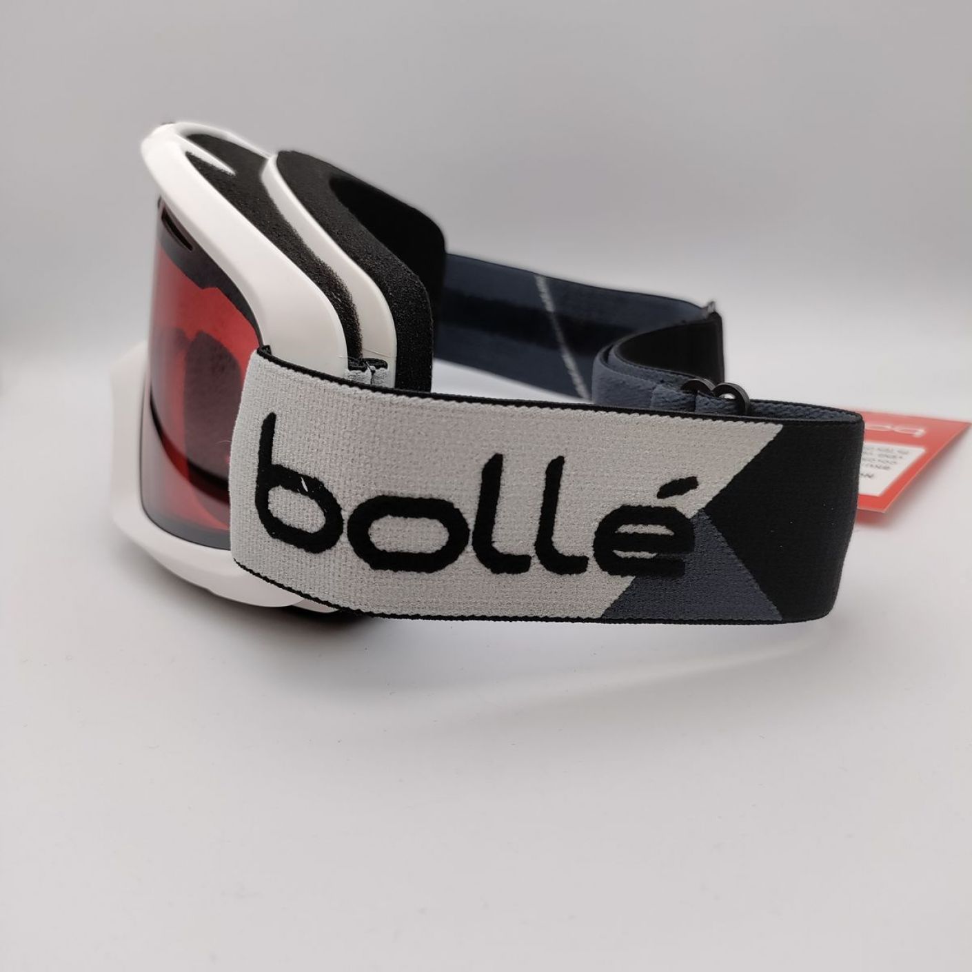 Bollé Maschera Sci Nova II matte White & Gray Lente Vermillon Gun Cat.S2