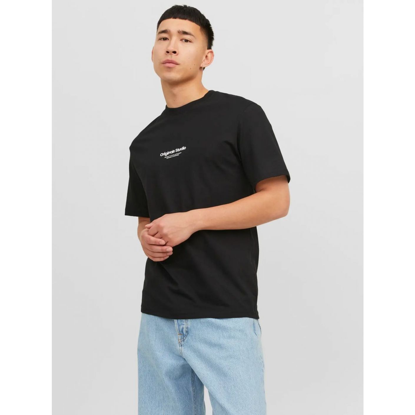 Jack & Jones T-Shirt Jorvesterbro Black da Uomo