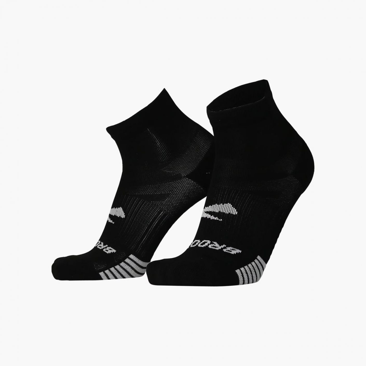 Brooks Ghost Lite Quarter Socken 2 Paar Schwarz