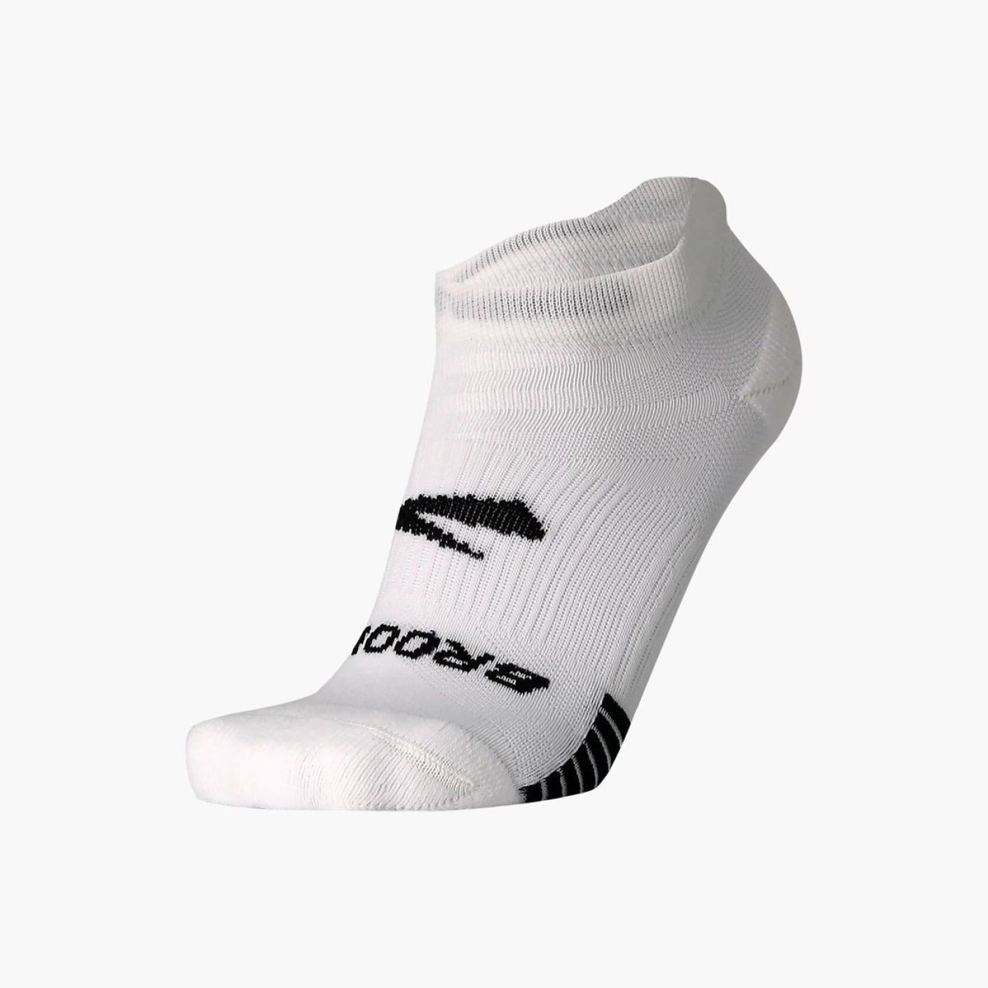 Brooks Ghost Lite No Show Socken 2 Paar Weiß