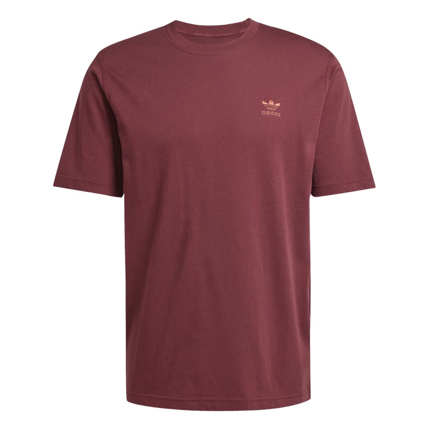 Adidas T-Shirts Trefoil Essentials Bordeaux da Uomo