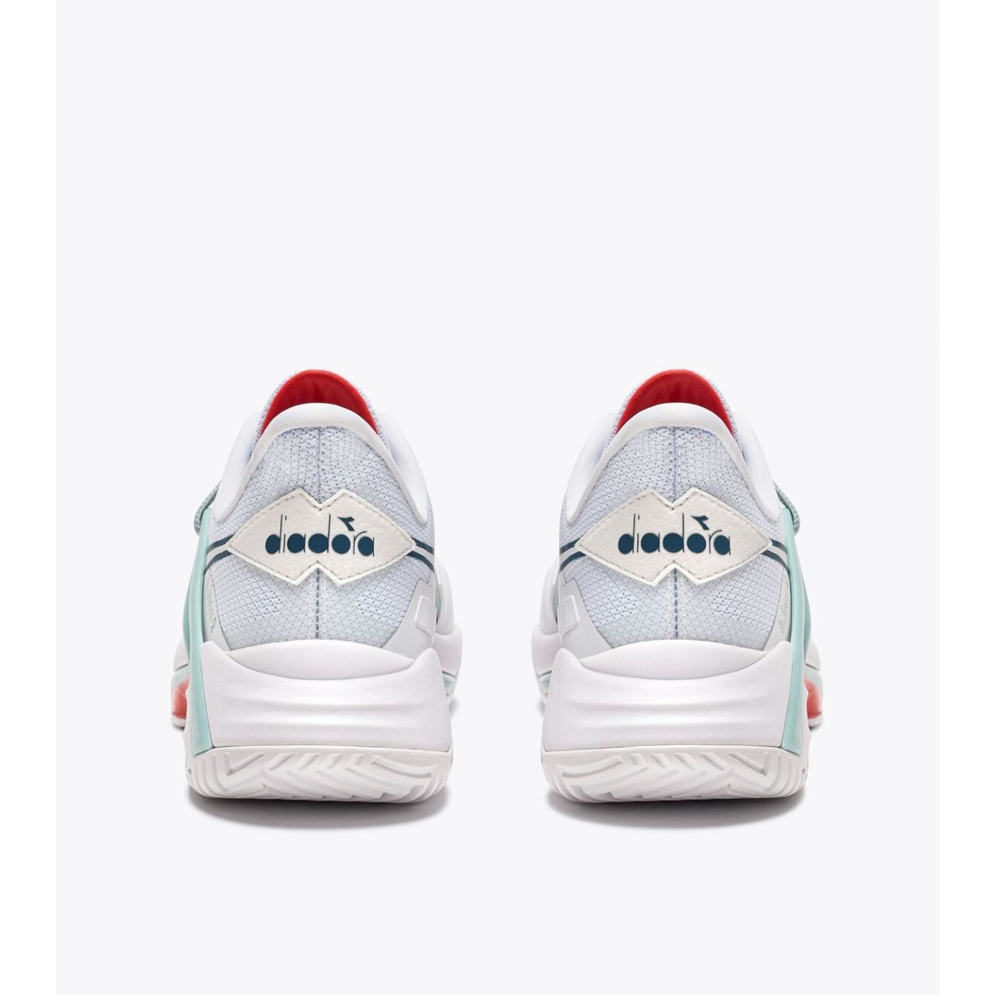 Diadora B.Icon 2 All Court Tennisschuhe Weiß/Hellblau/Flaschengrün für Damen