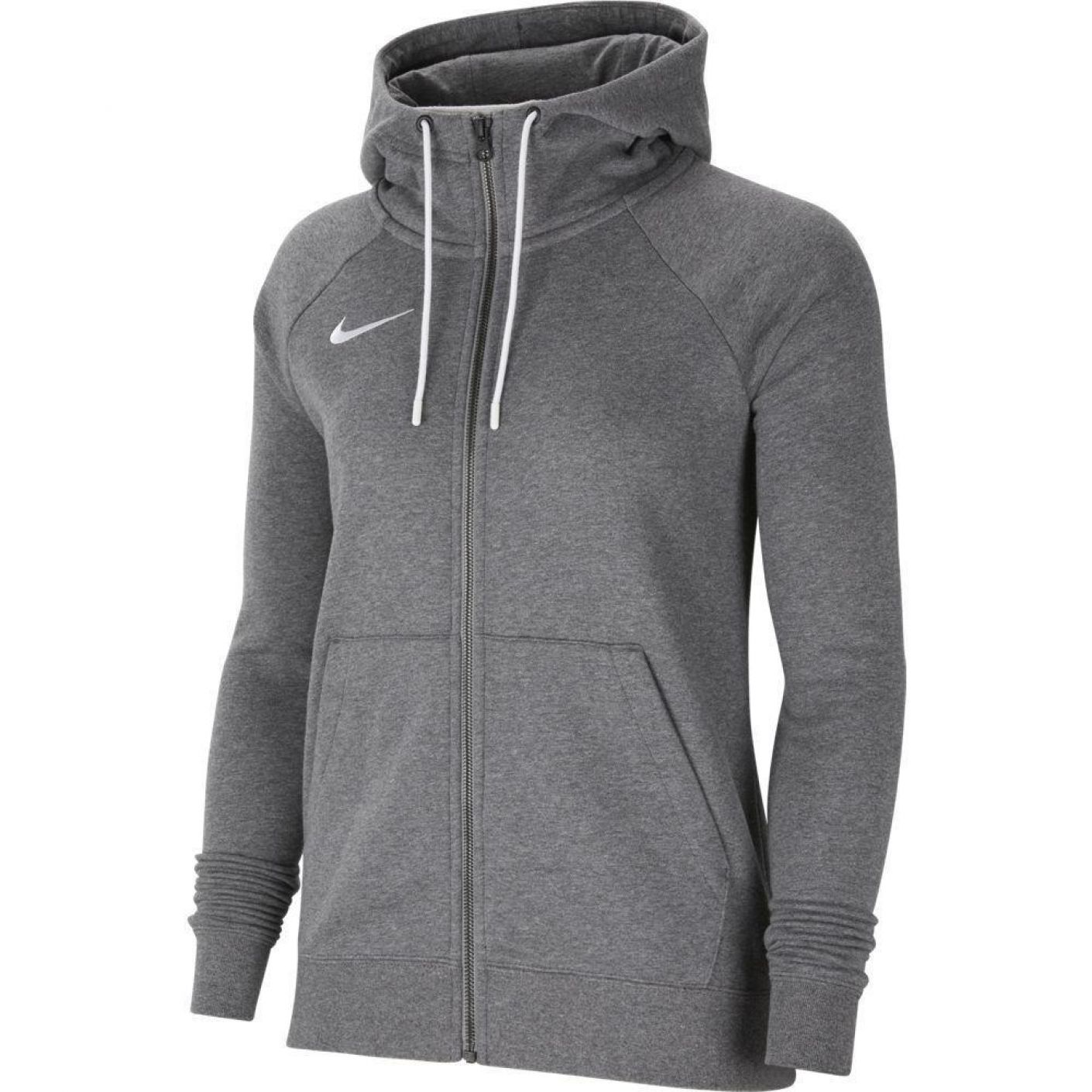 Nike Felpa Team Fleece Full Zip Grigio Scuro da Donna