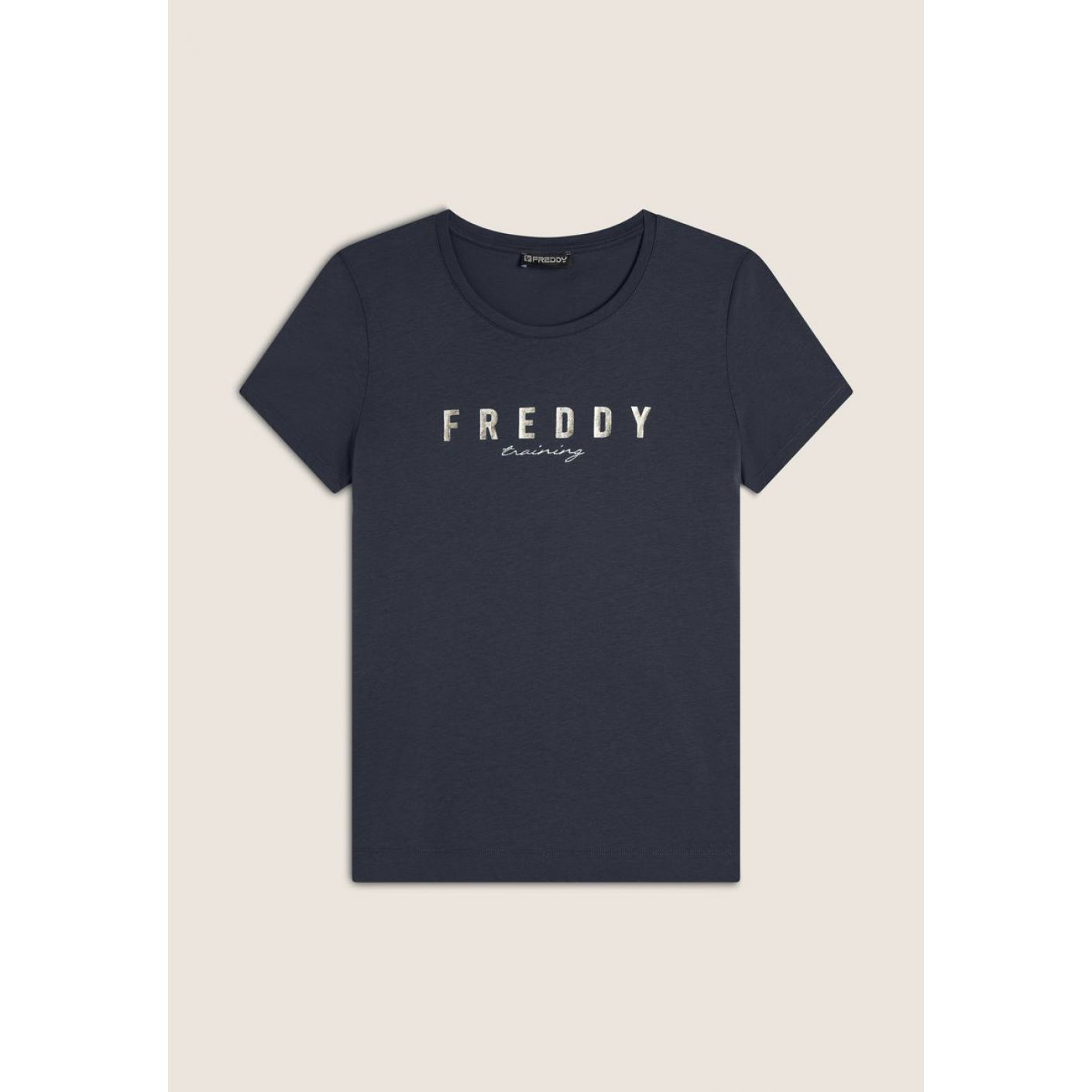 Freddy T-Shirt in jersey con logo Blu da Donna