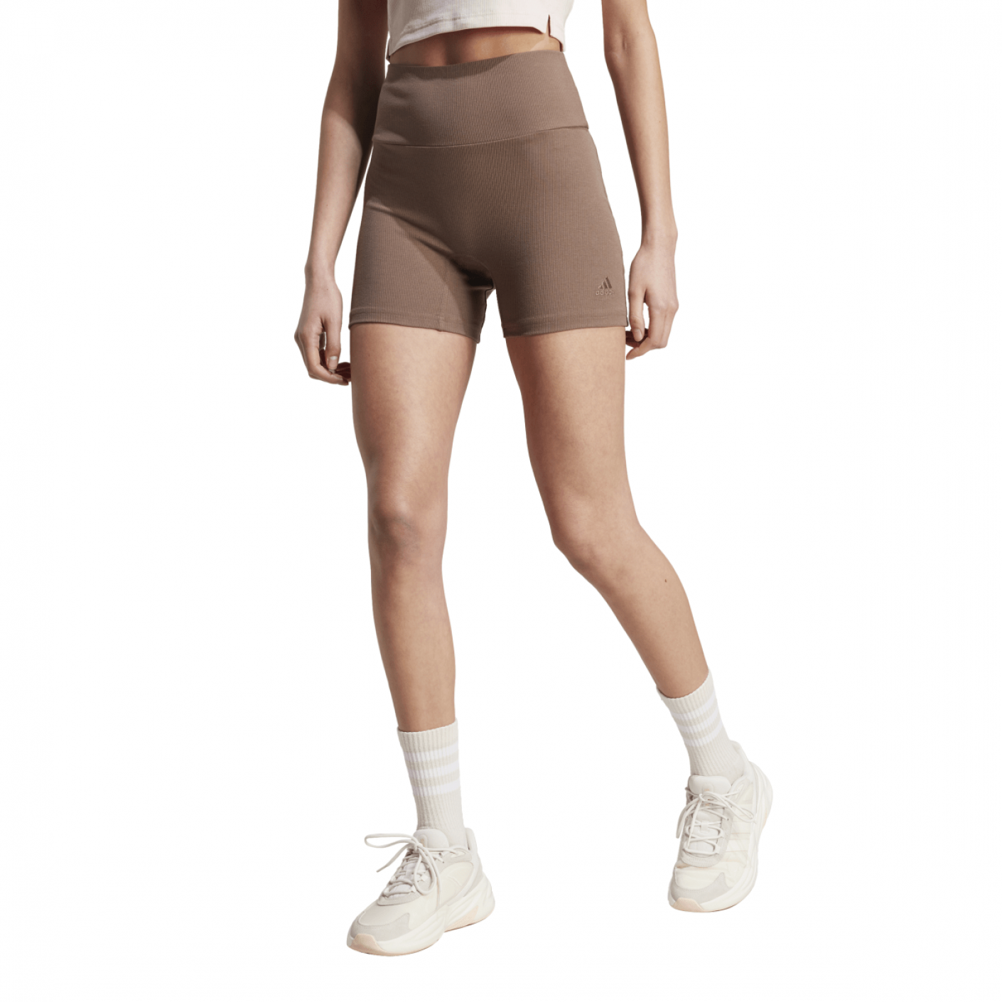 Adidas Shorts Lounge Ribbed High-Waist Bike für Damen