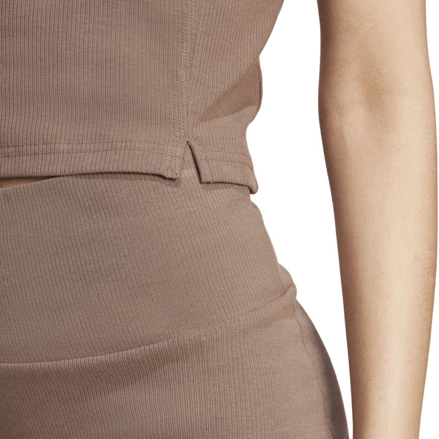 Adidas Canotta Lounge RIbbed Crop da Donna