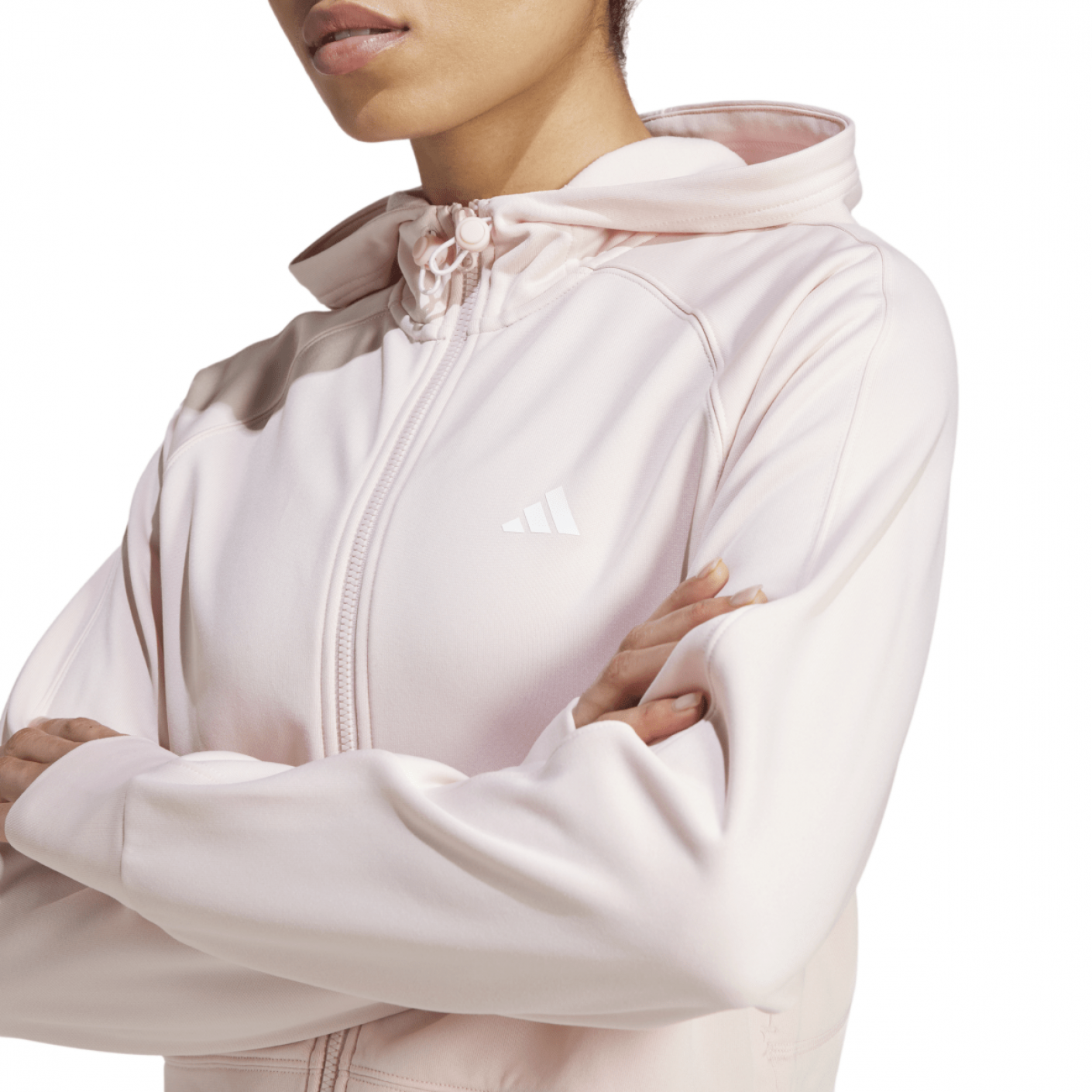 Adidas Aeroredy Game and Go Full Zip Hoodie rosa Damen