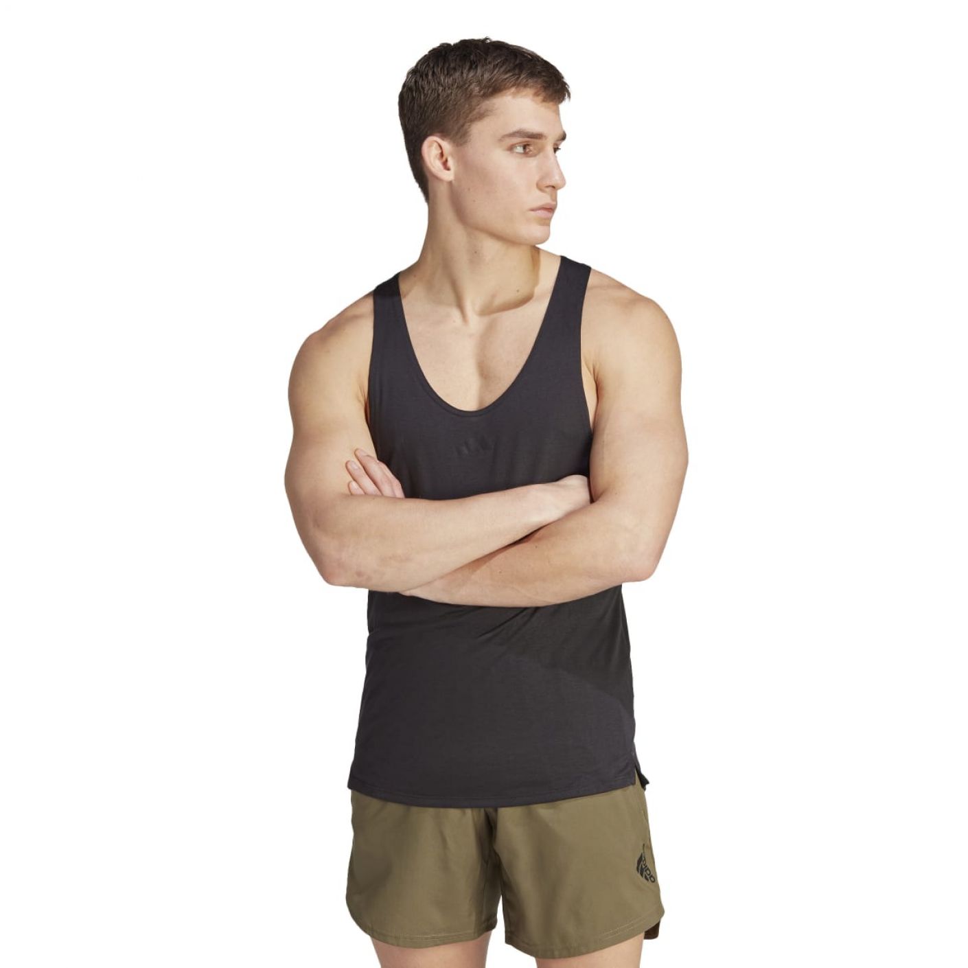Adidas Canotta Workout Stringer Nera da Uomo