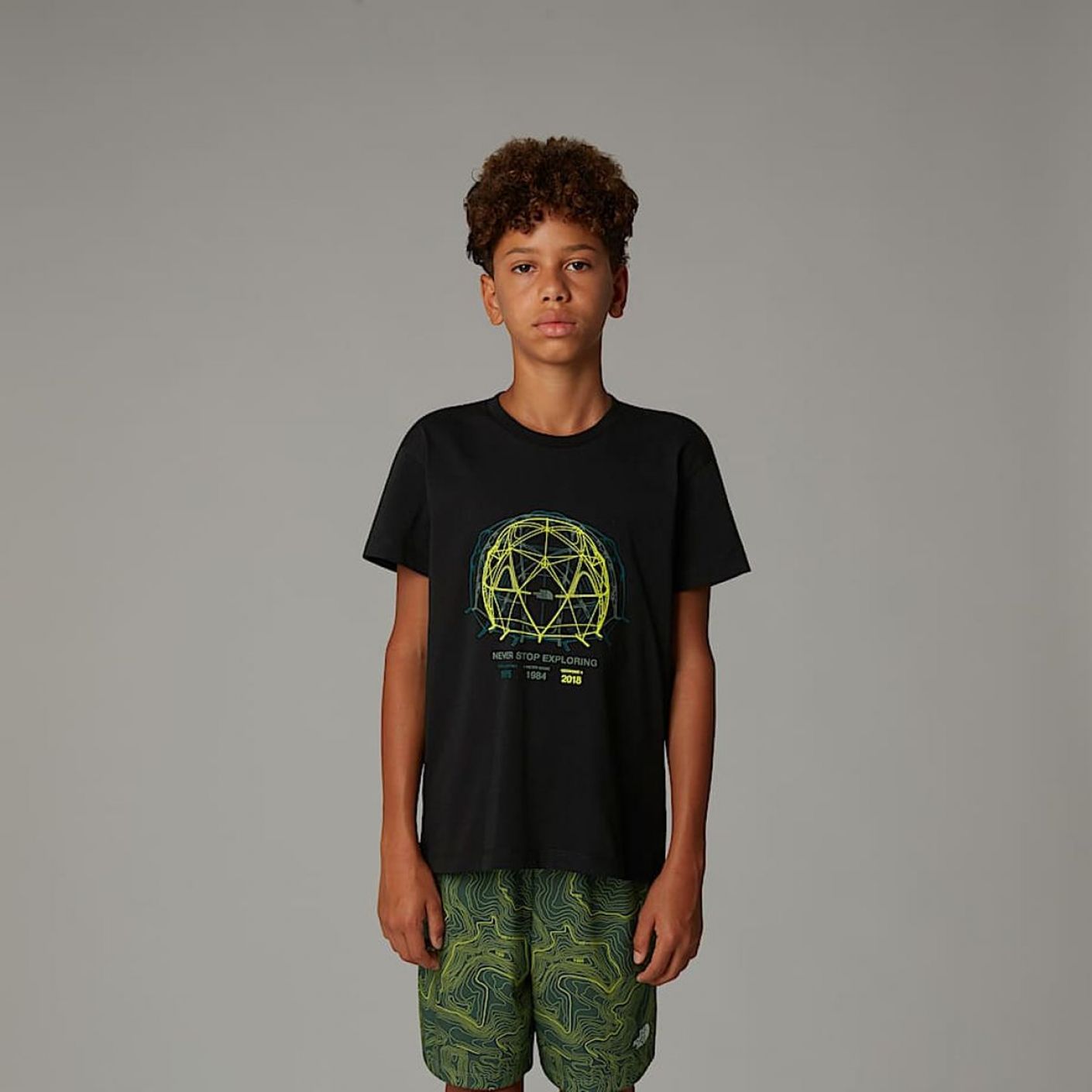 The North Face Relaxed Graphic T-Shirt in Schwarz für Kinder