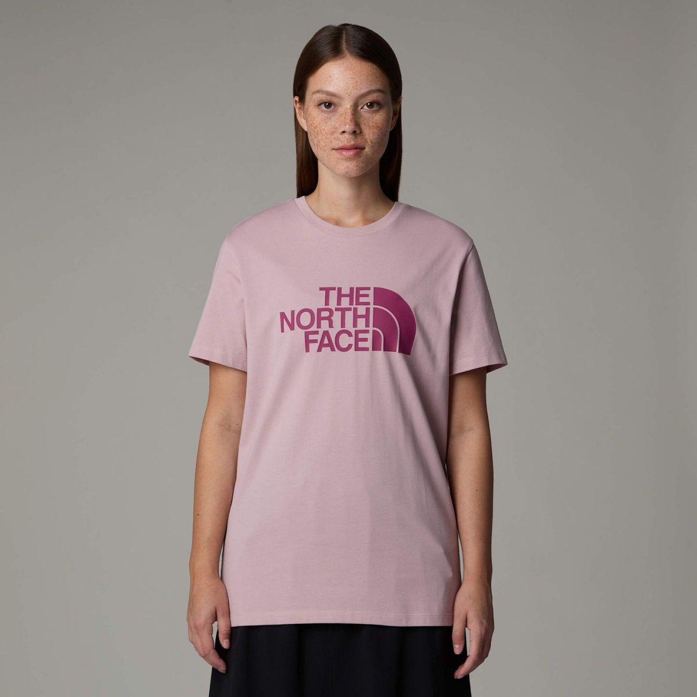 The North Face Relaxed Easy Metal Pink/Cyber Berry T-Shirt für Damen