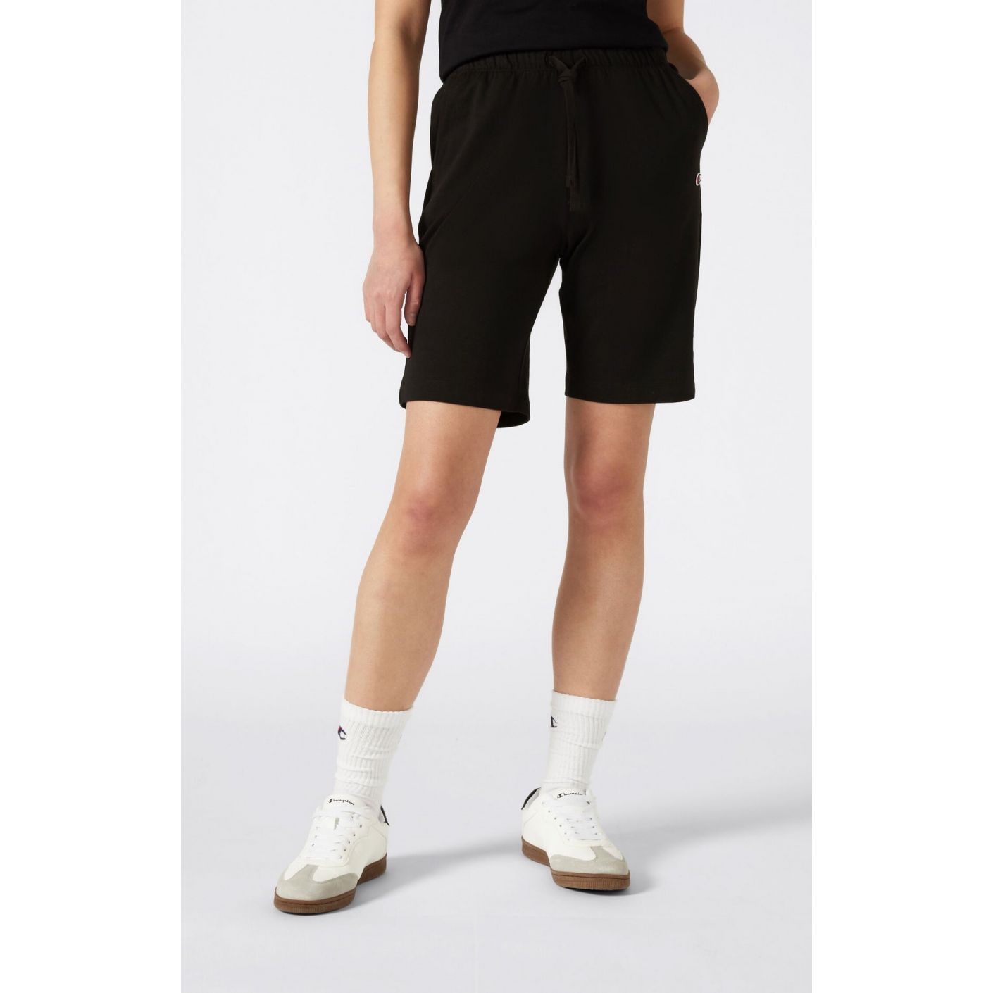 Champion Damen-Bermudashorts im Slim-Fit mit schwarzem Logo