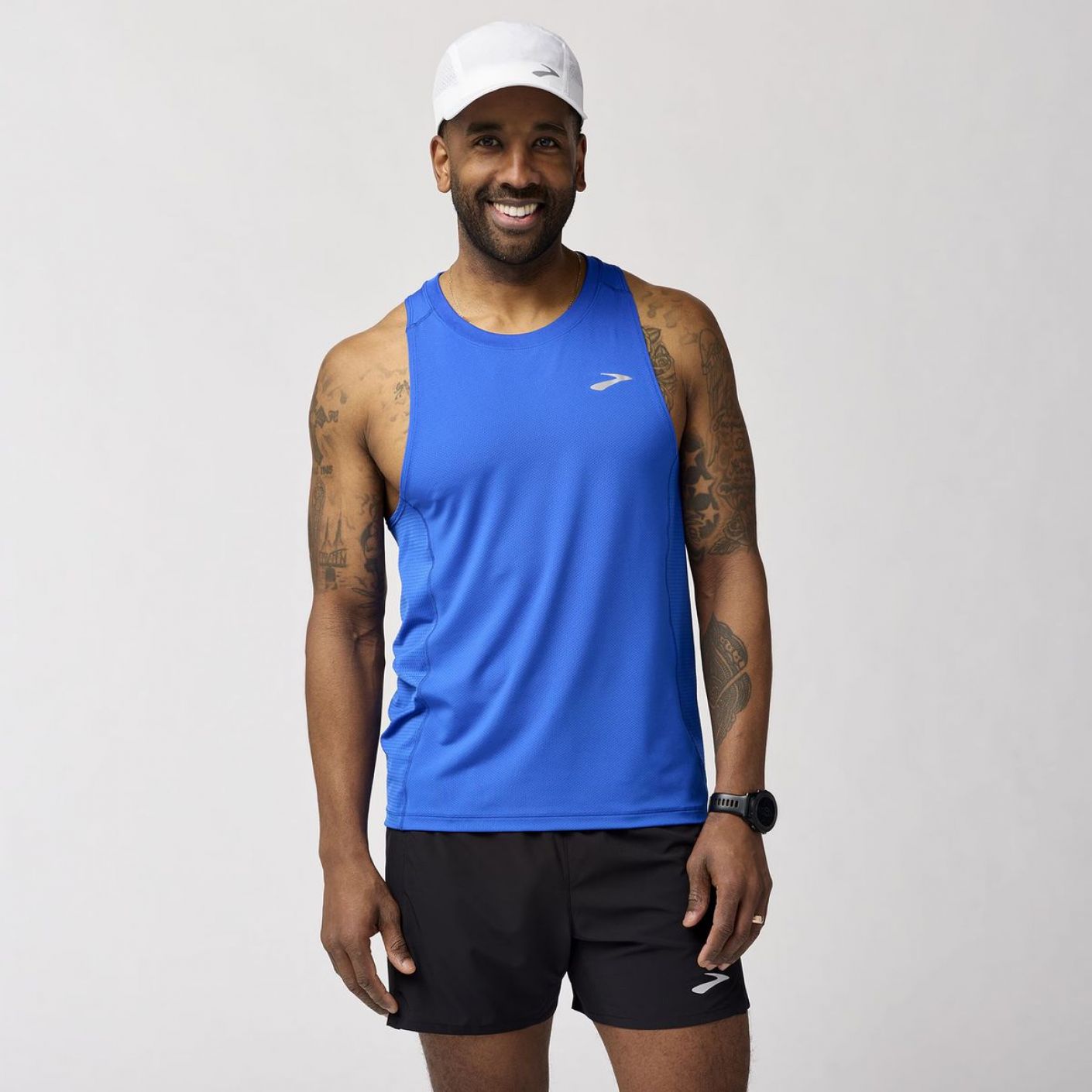 Brooks Canotta Atmosphere Singlet 3.0 Neo Blue da Uomo