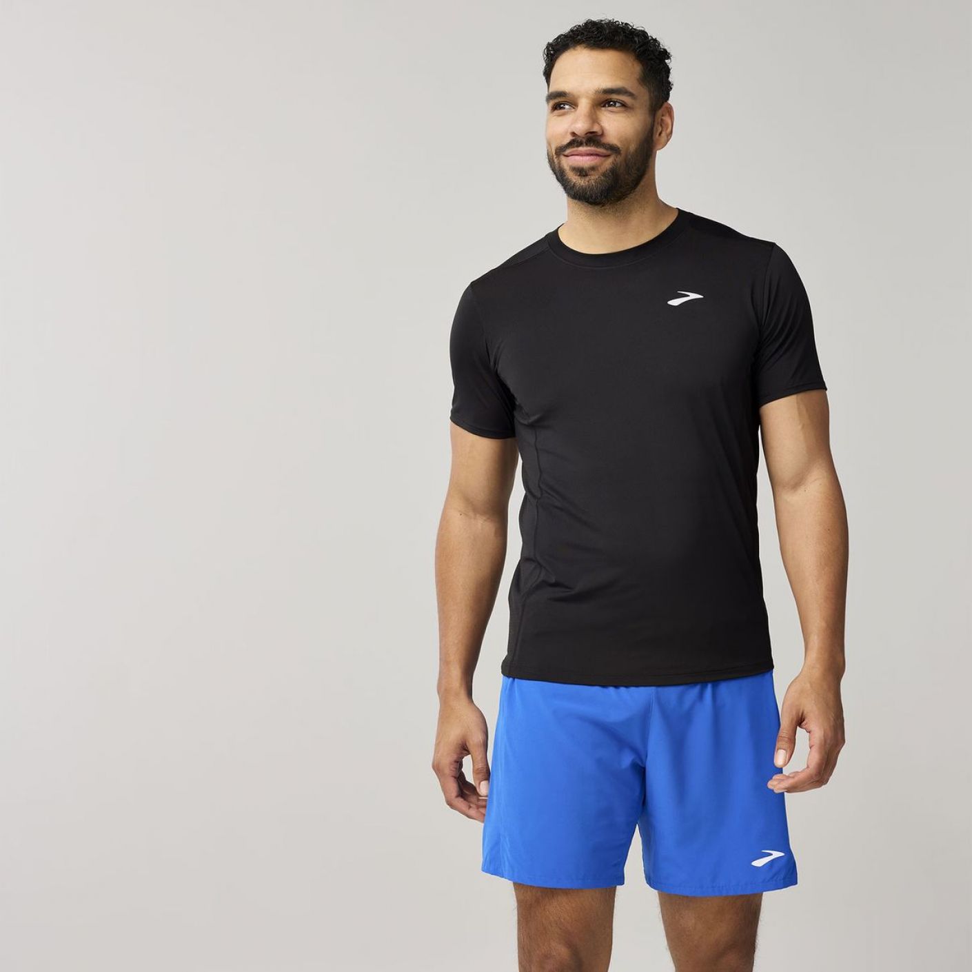 Brooks Short Sleeve Atmosphere Black da Uomo