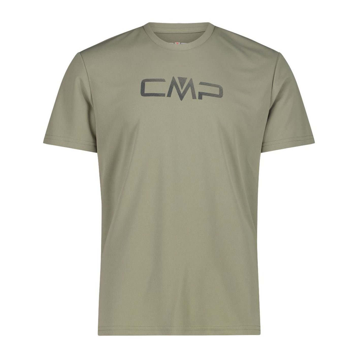 CMP T-Shirt Rundhals mit Logo Sage für Herren