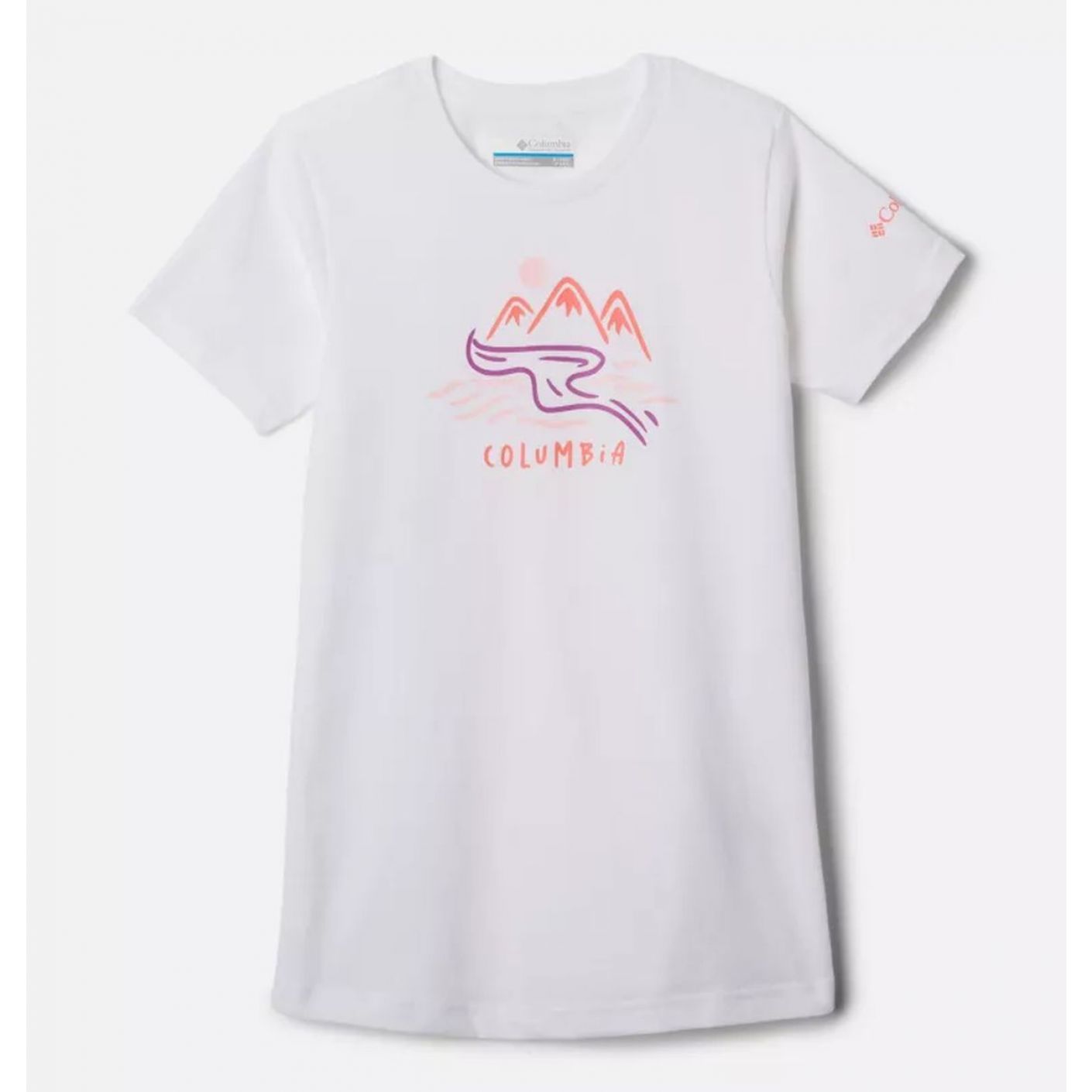 Columbia Mission Lake Weißes T-Shirt für Mädchen